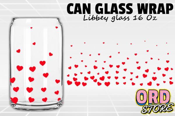 Heart 16 Oz Libbey Glass Wrap