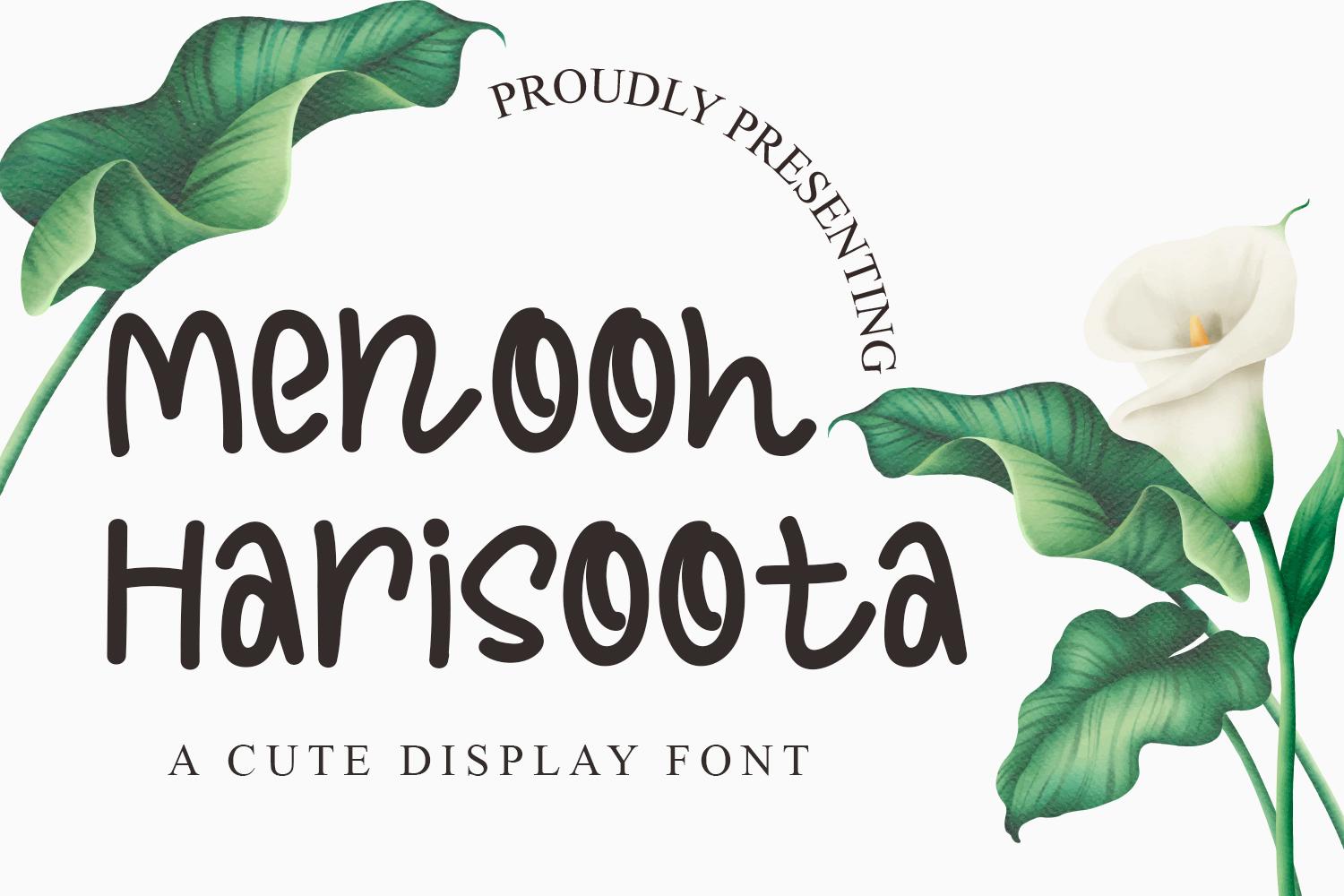 Menooh Harisoota Font