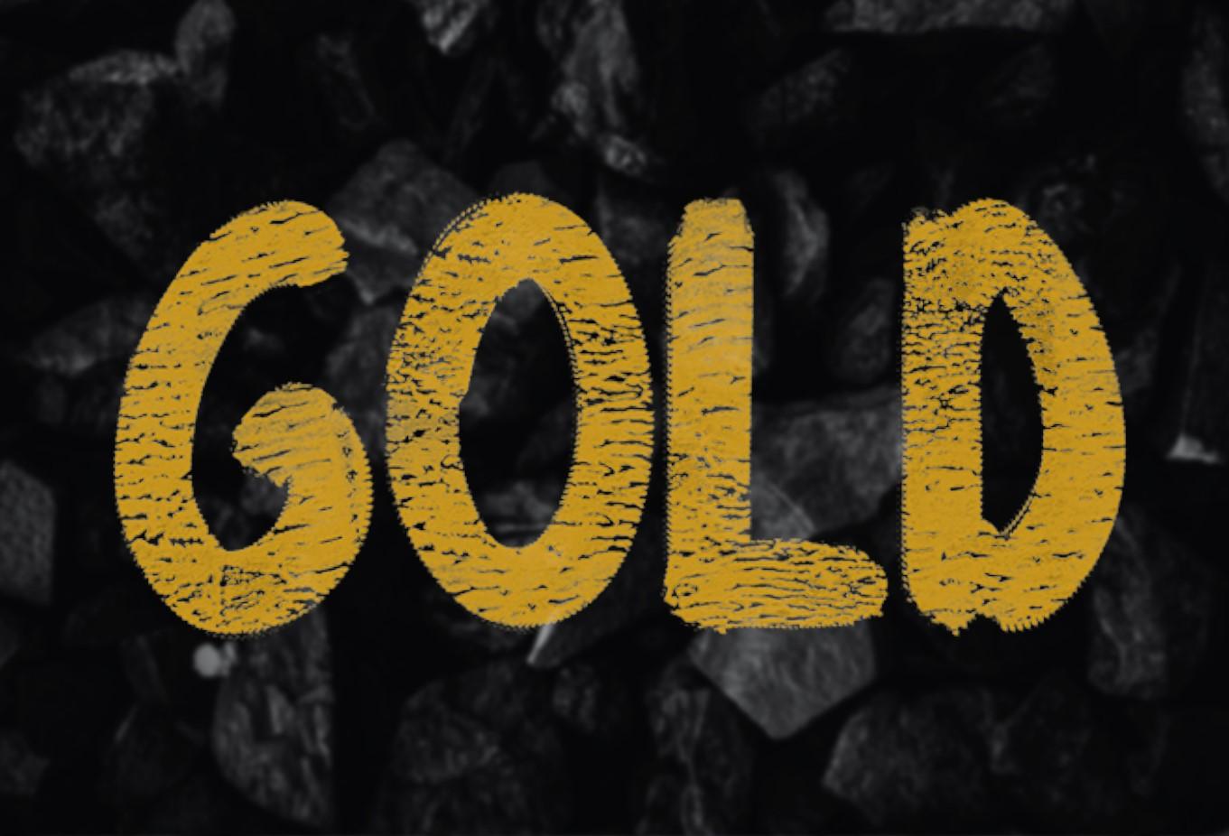 Gold Font