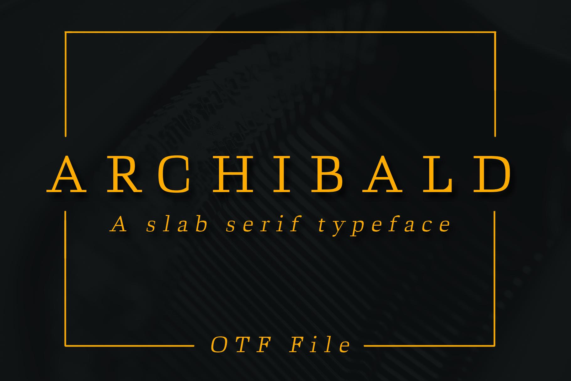 Archibald Font
