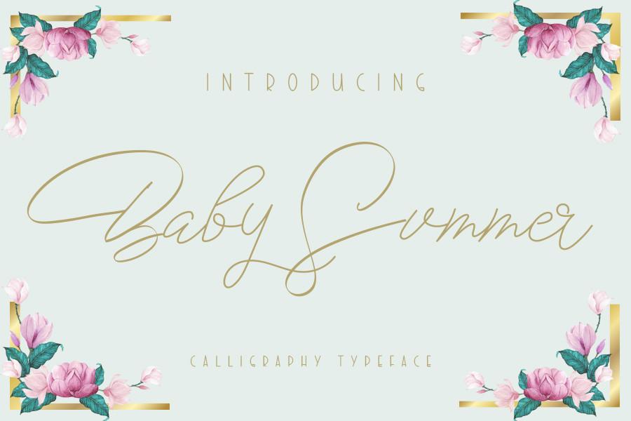Baby Summer Font