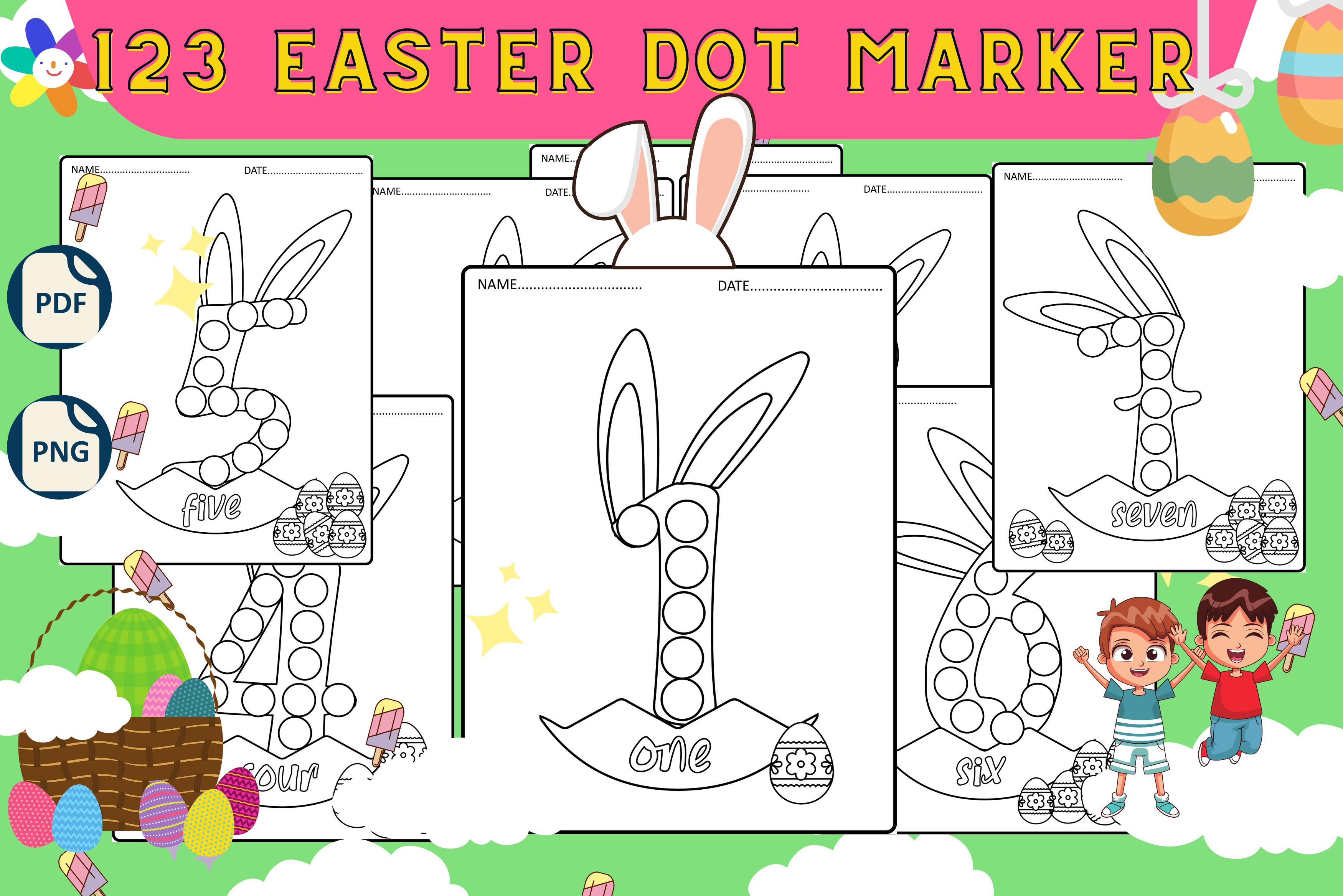 123 Easter Dot Marker