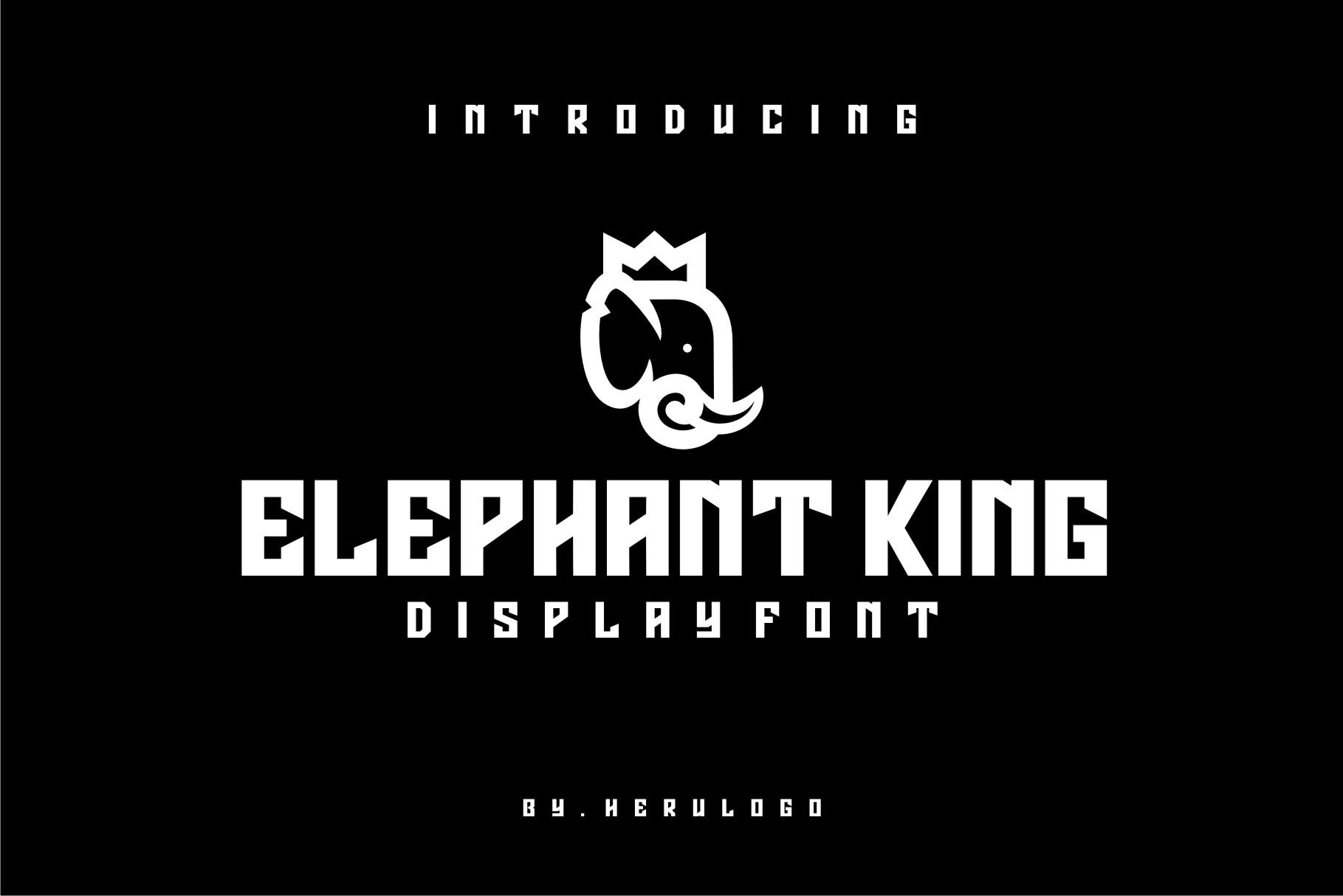 Elephant King Font