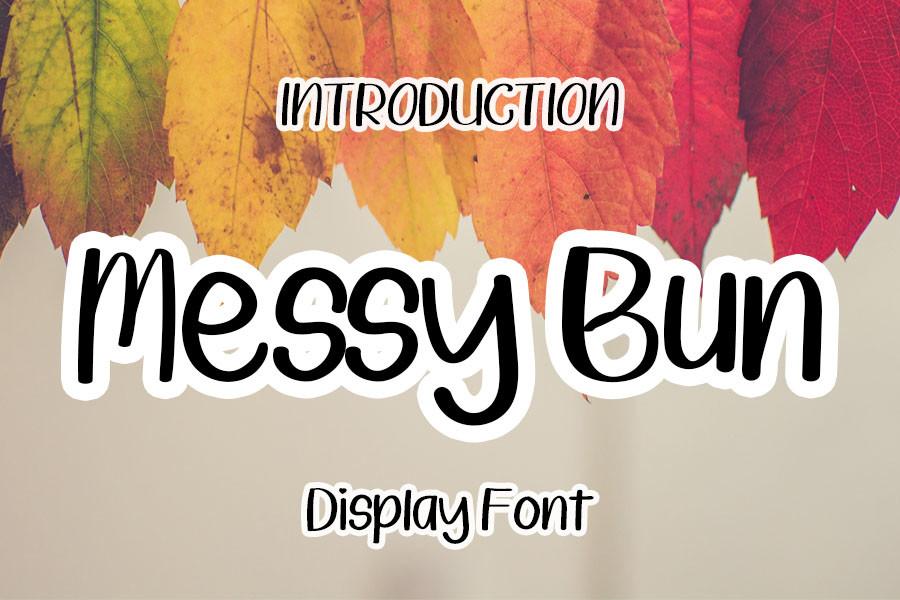 Messy Bun Font