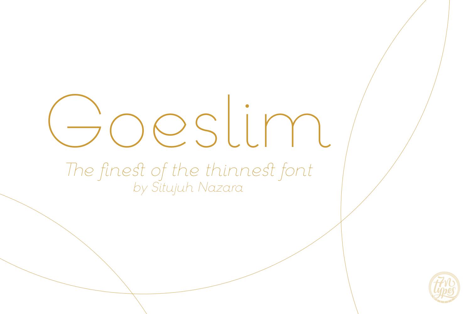 Goeslim Font