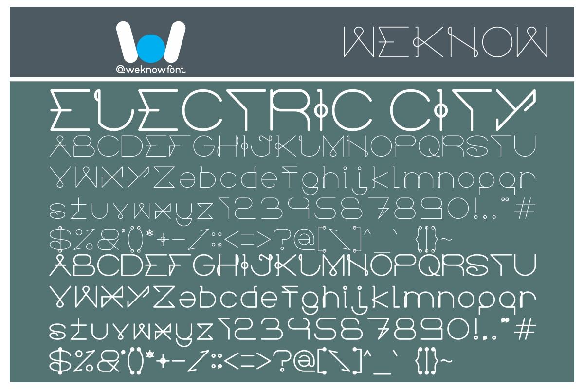 Electric City Font