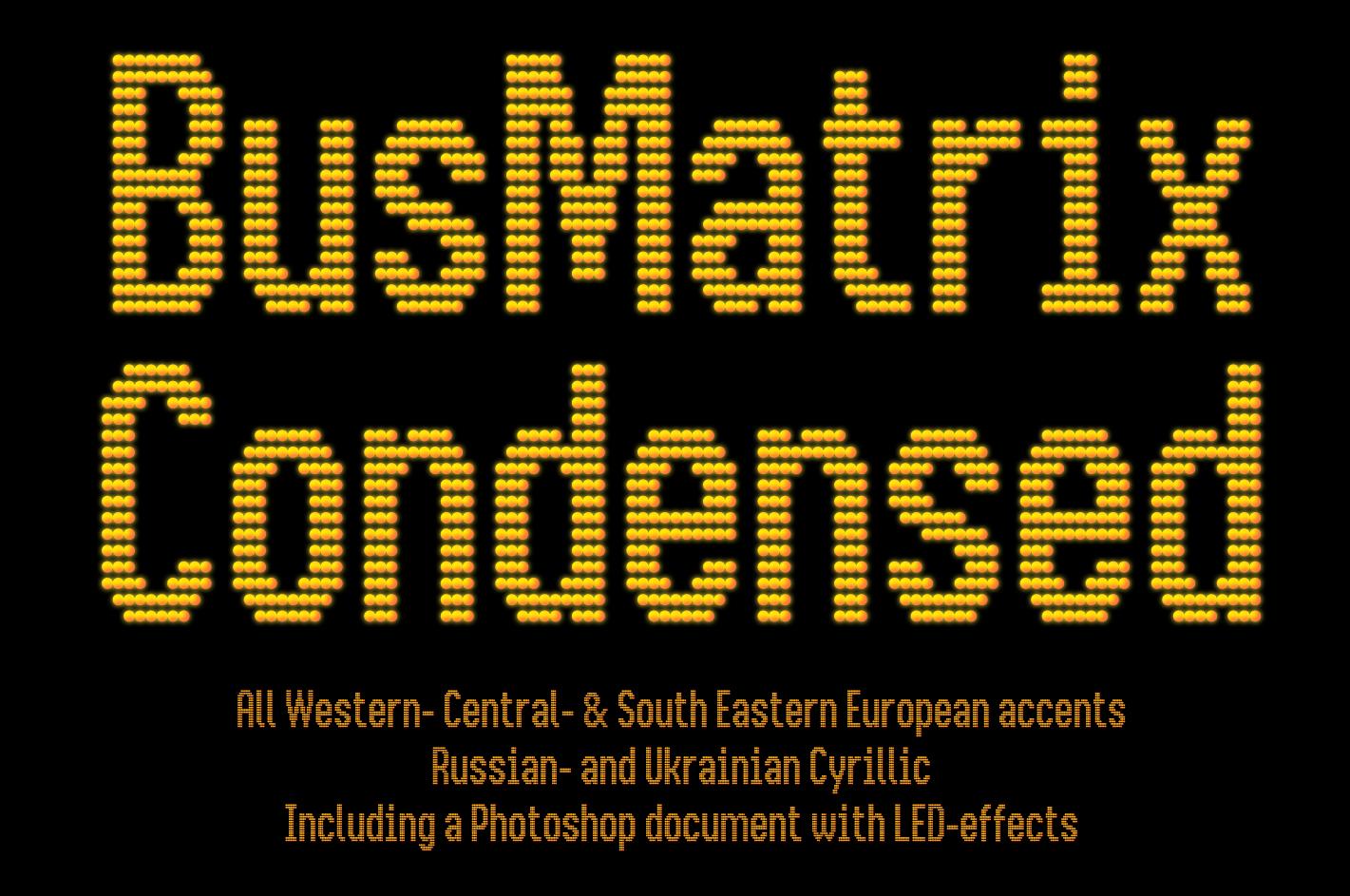 Bus Matrix Font