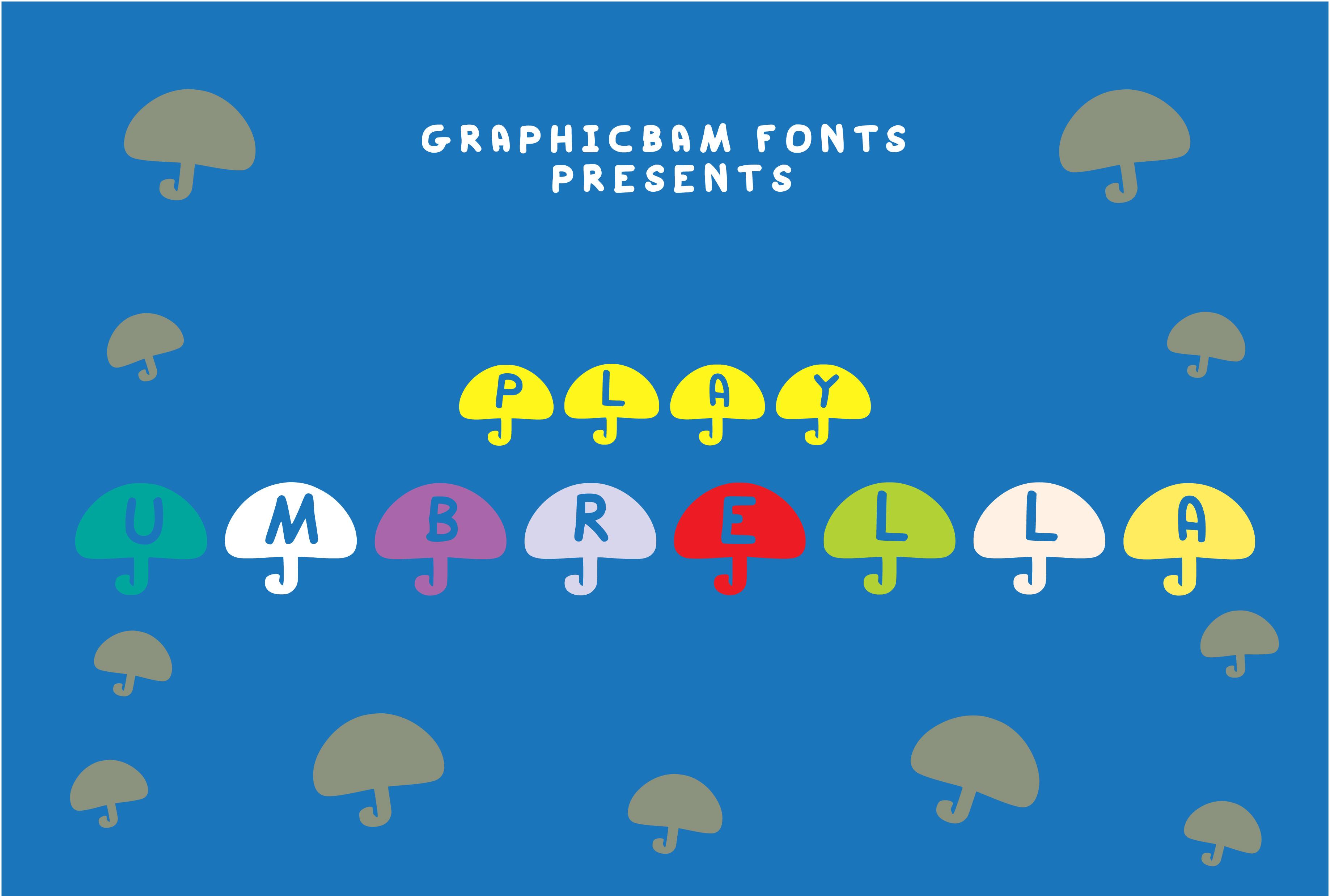 Play Umbrella Font