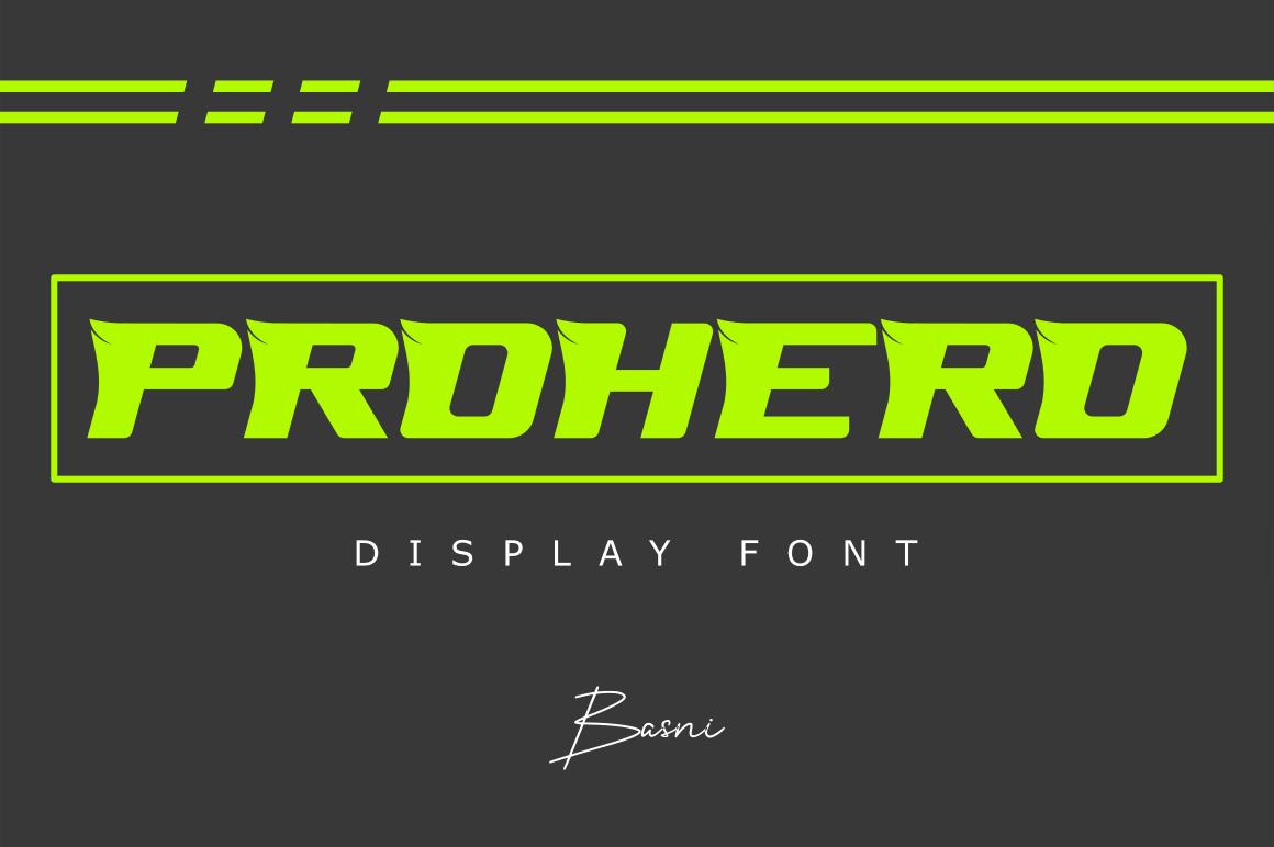 Prohero Font