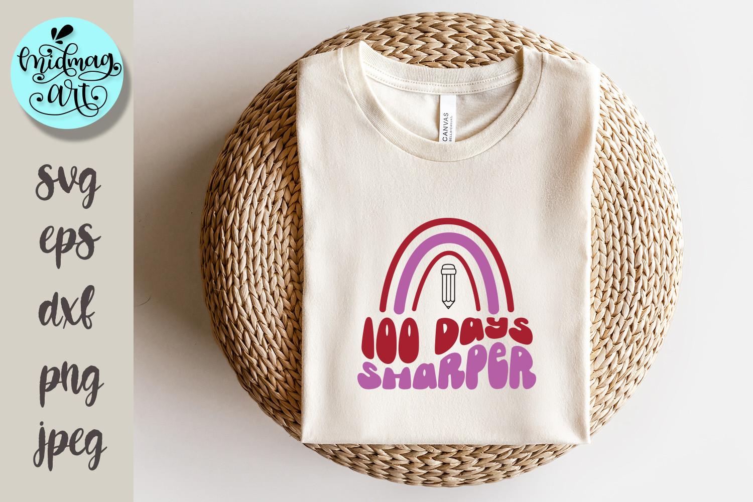 100 Days Sharper Svg, School Svg