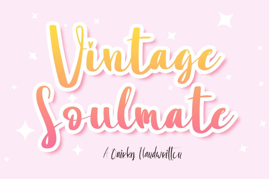 Vintage Soulmate Font