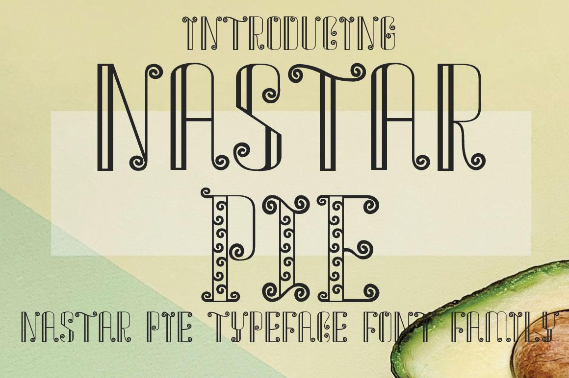 Nastar Pie Font