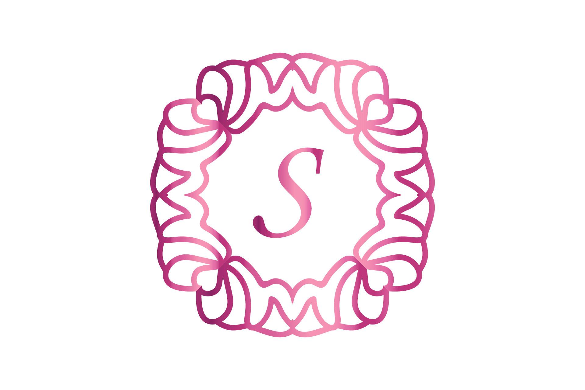 Monogram Illustration Alphabet Gradient