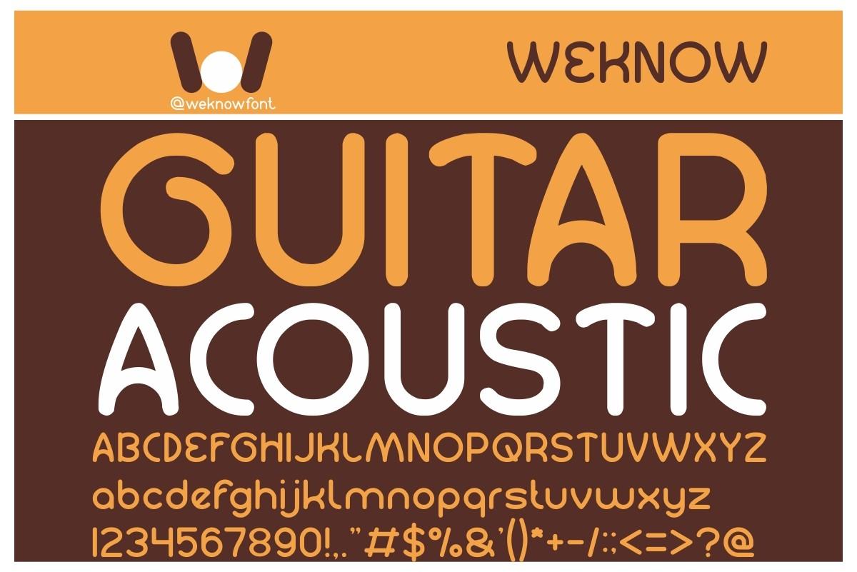 Guitar Acoustic Font