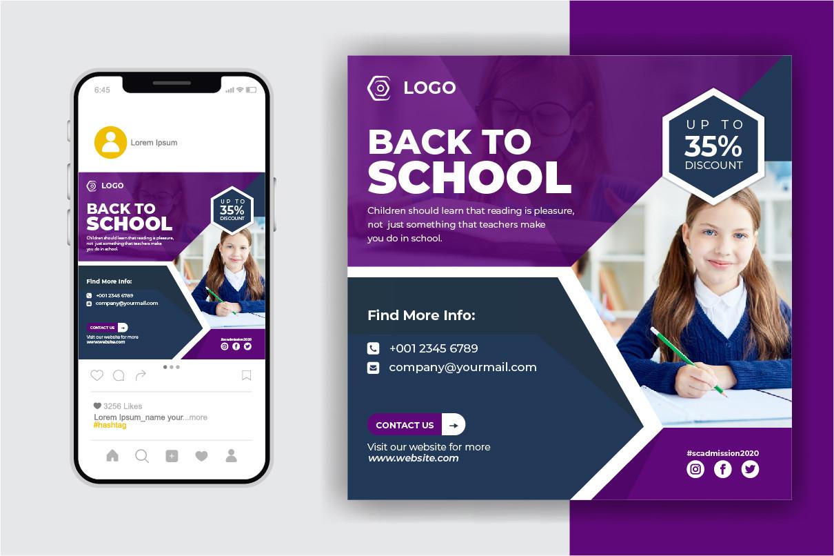 School Admission Social Media Template