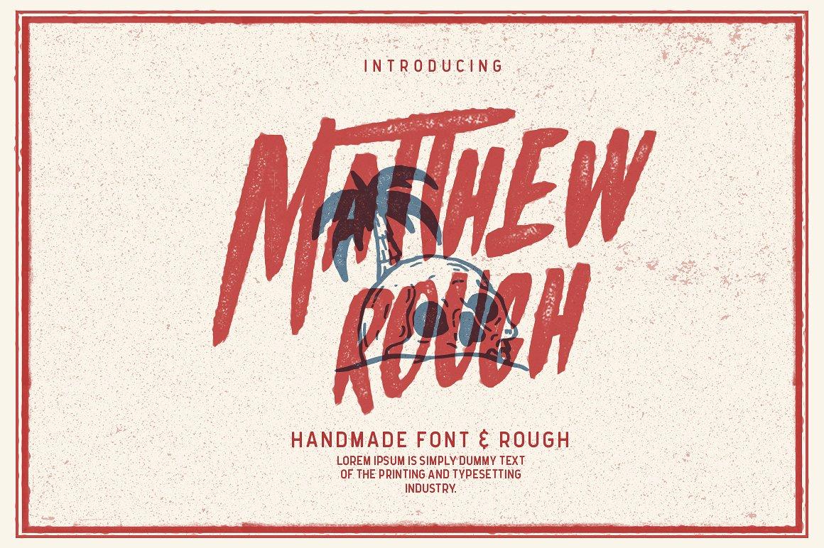 Matthew Rough Font