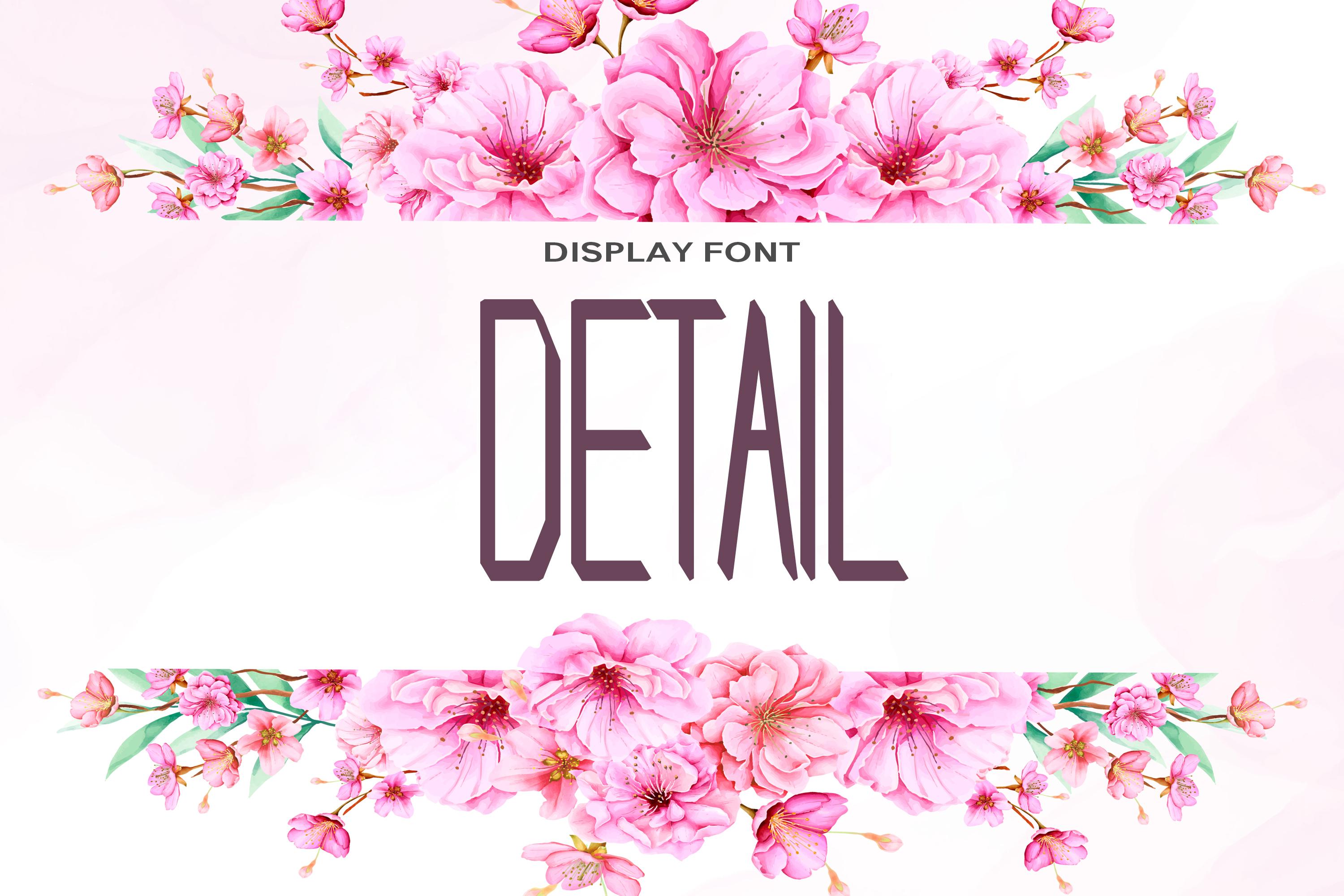 Detail Font