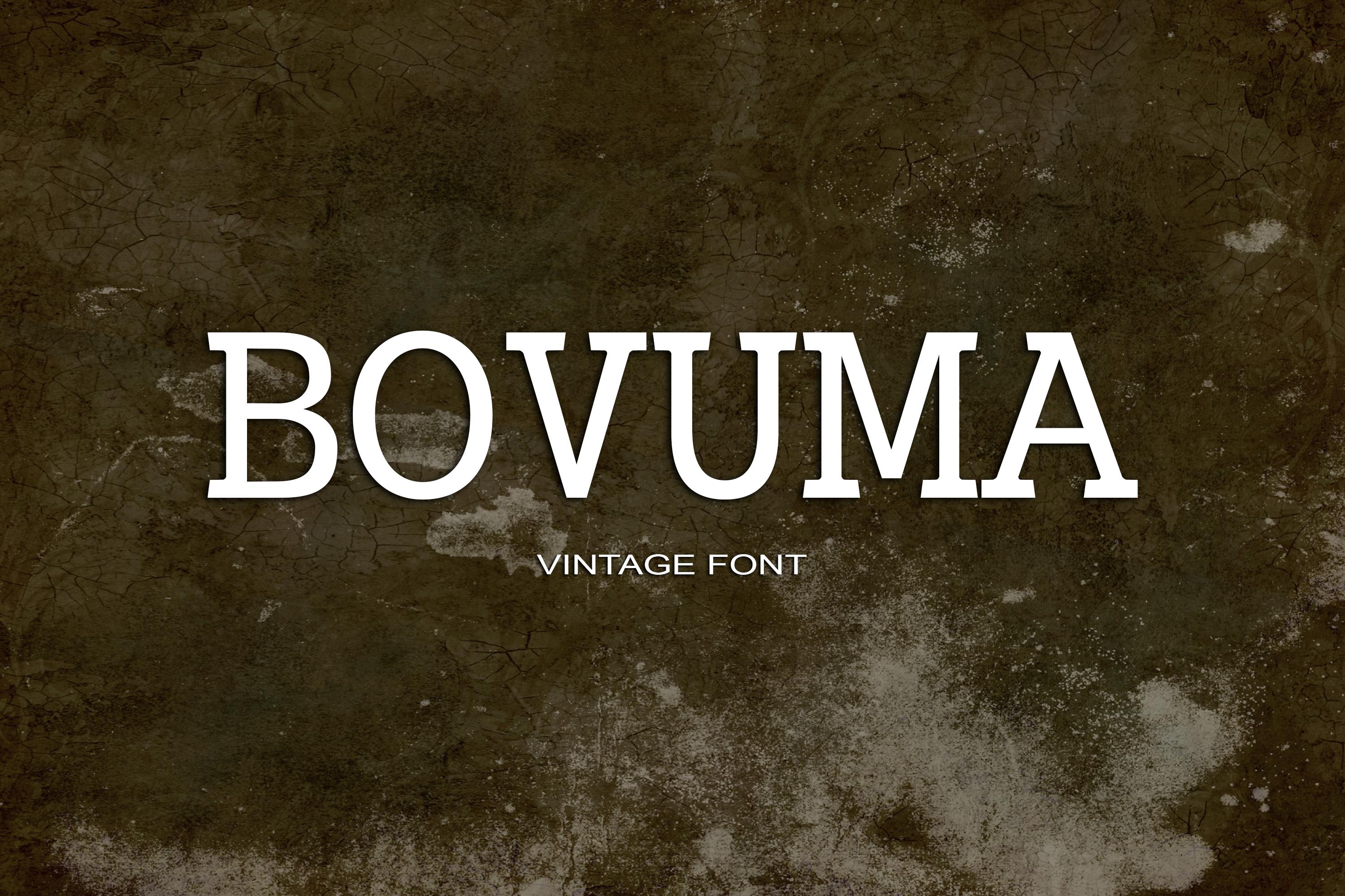 Bovuma Font