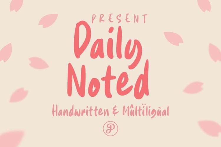 Daily Noted Font