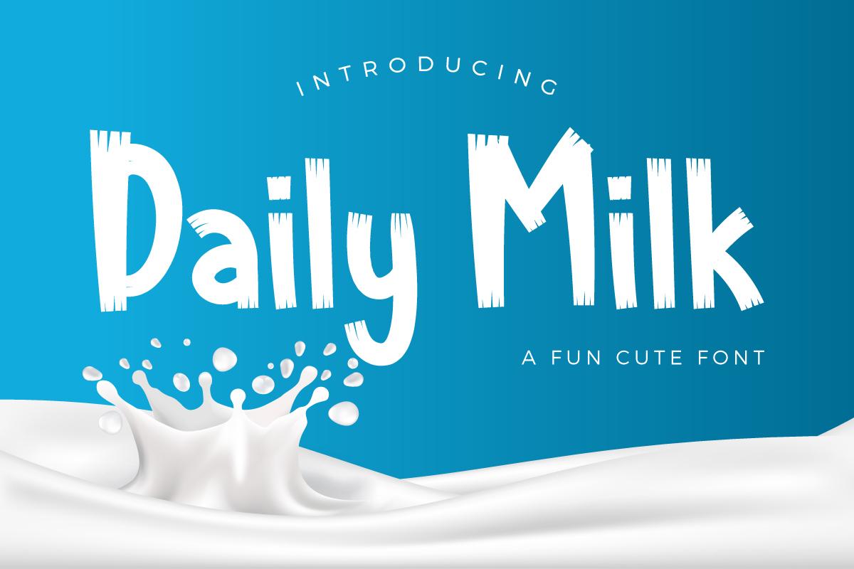 Daily Milk Font