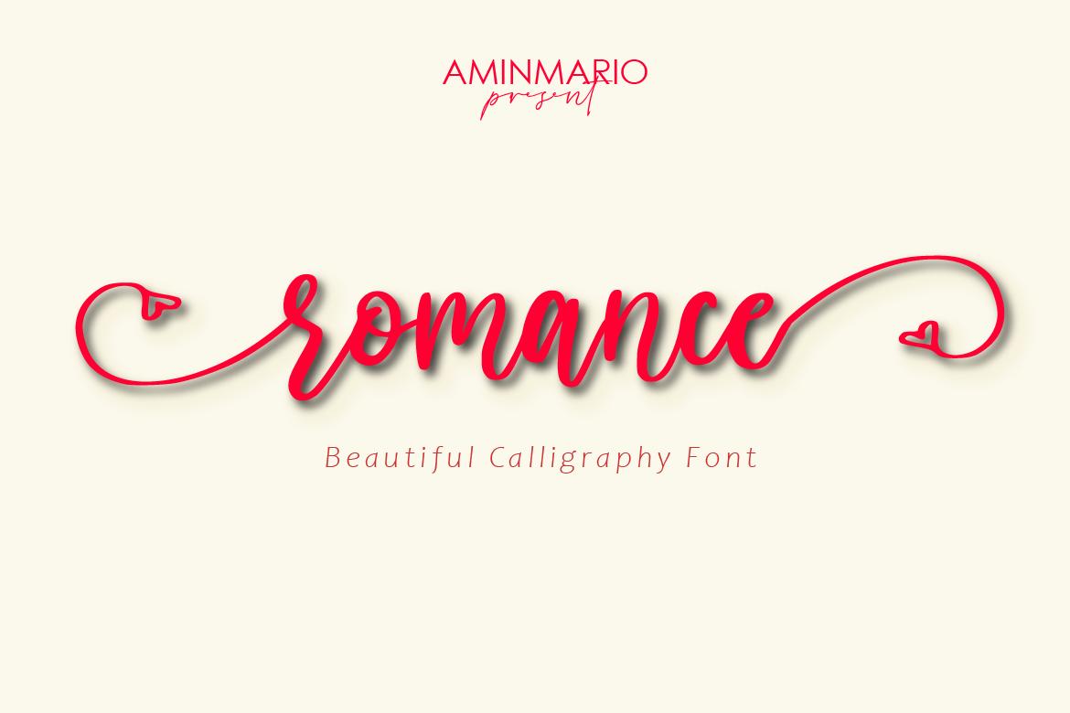 Romance Font