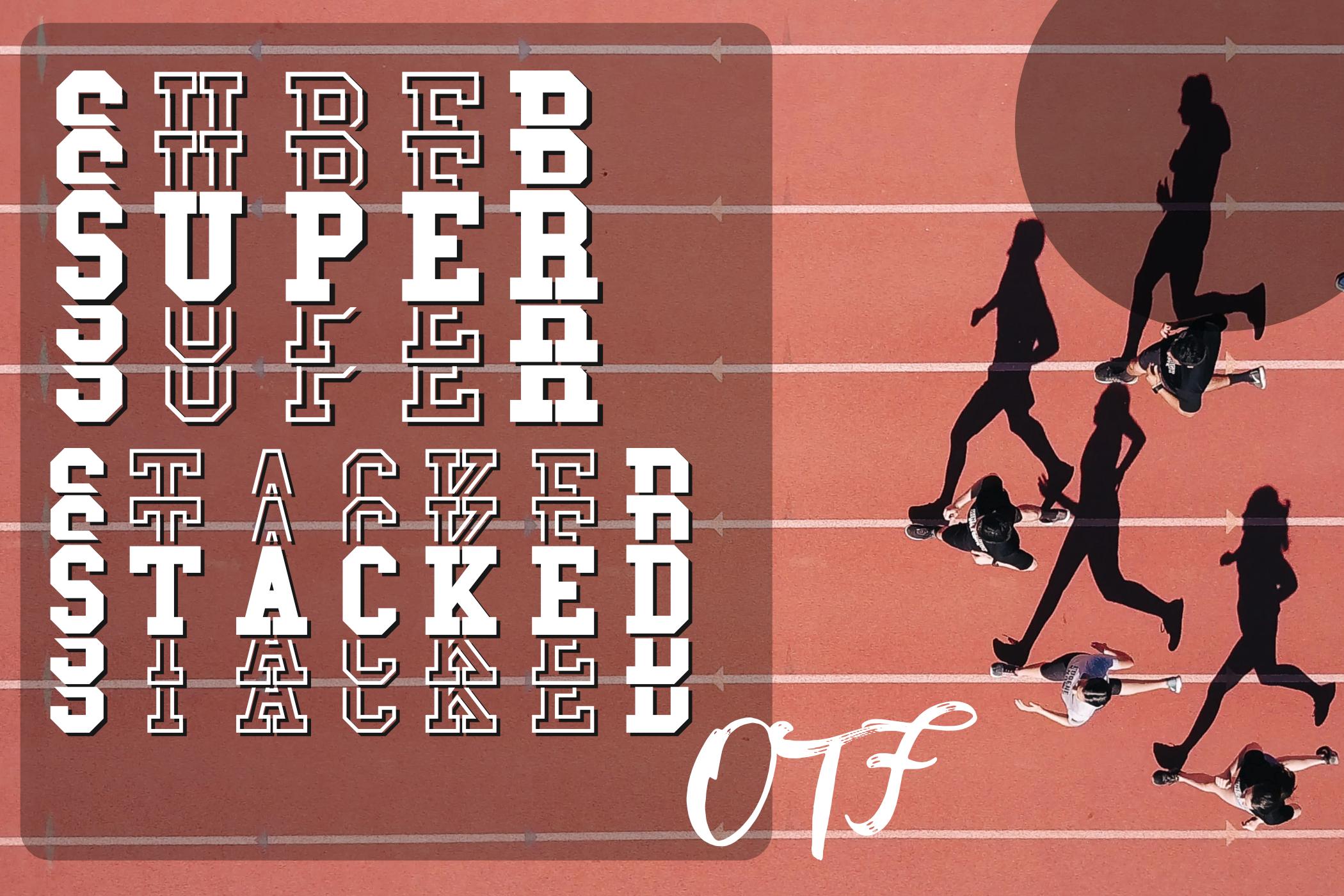 Super Stacked Font