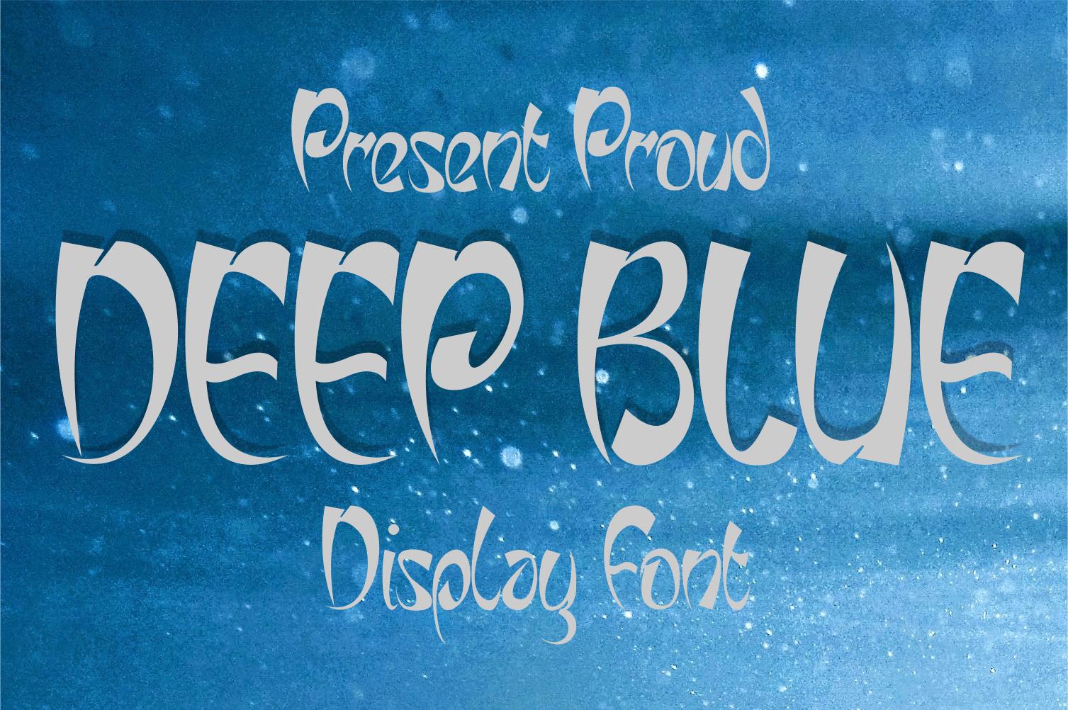 Deep Blue Font