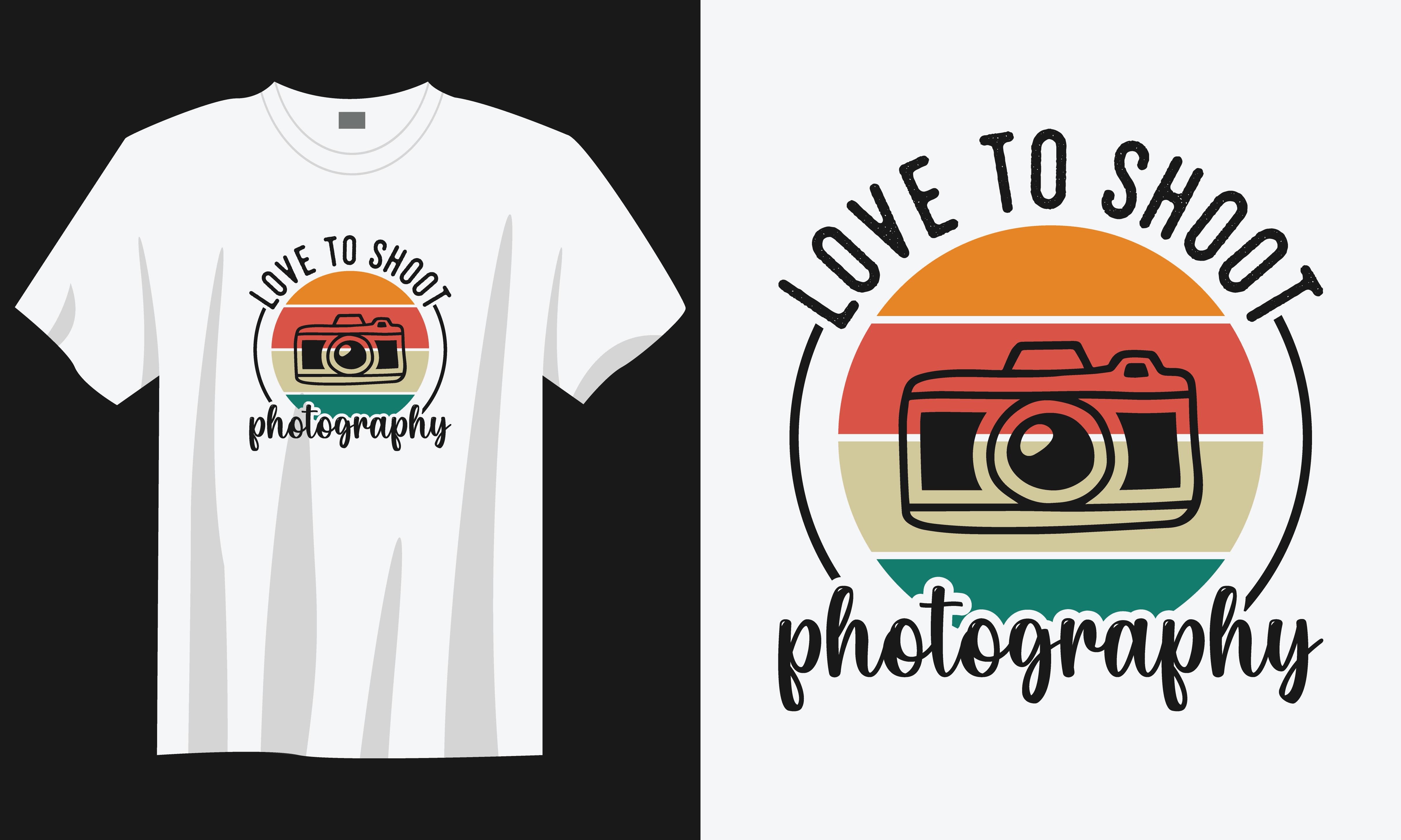 Photographer T-shirt Design, Camera Svg