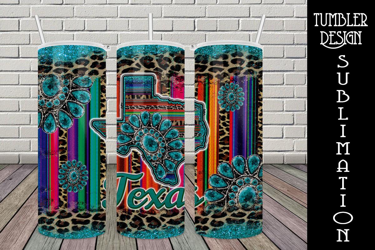 Tumbler Design Sublimation Serape Texas