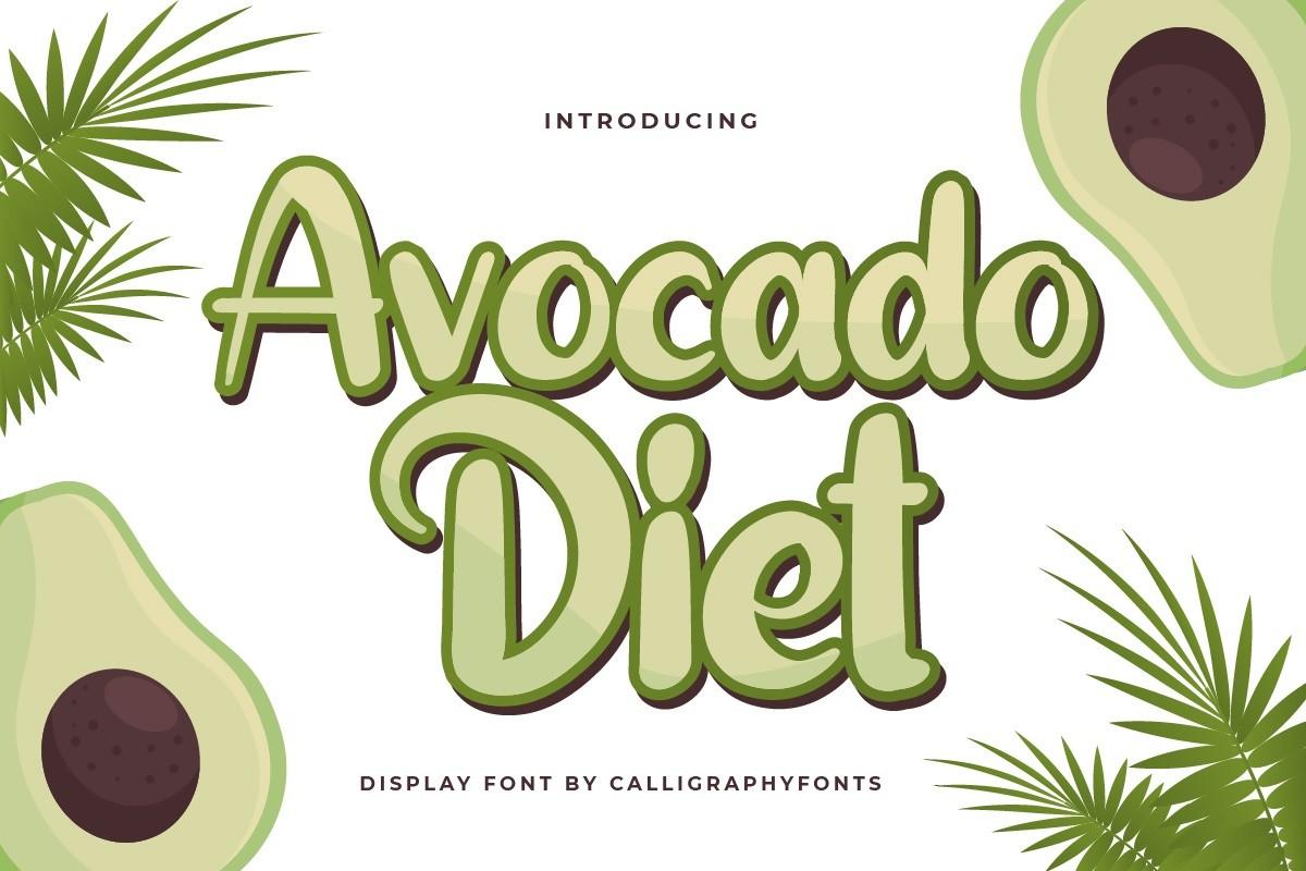 Avocado Diet Font