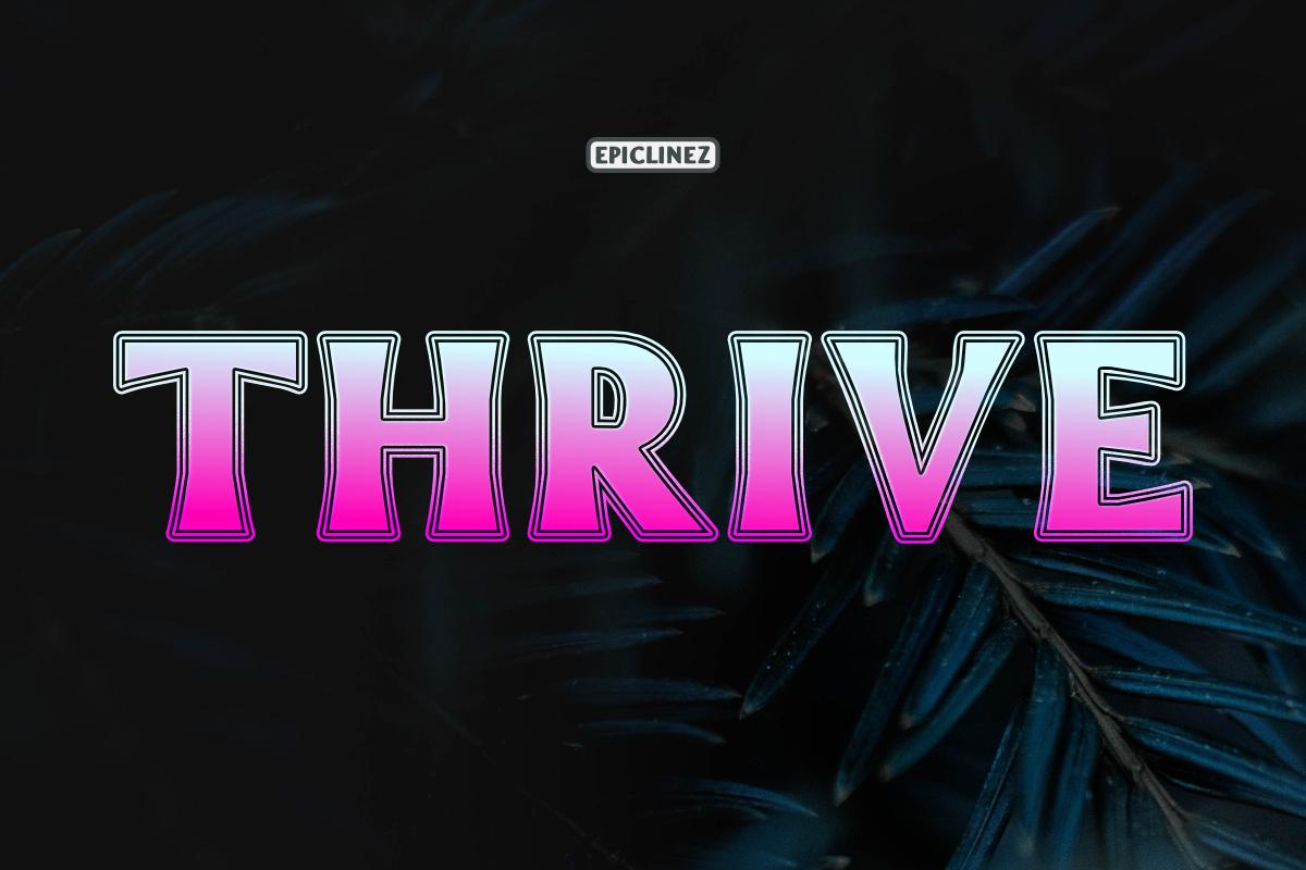 Thrive Font