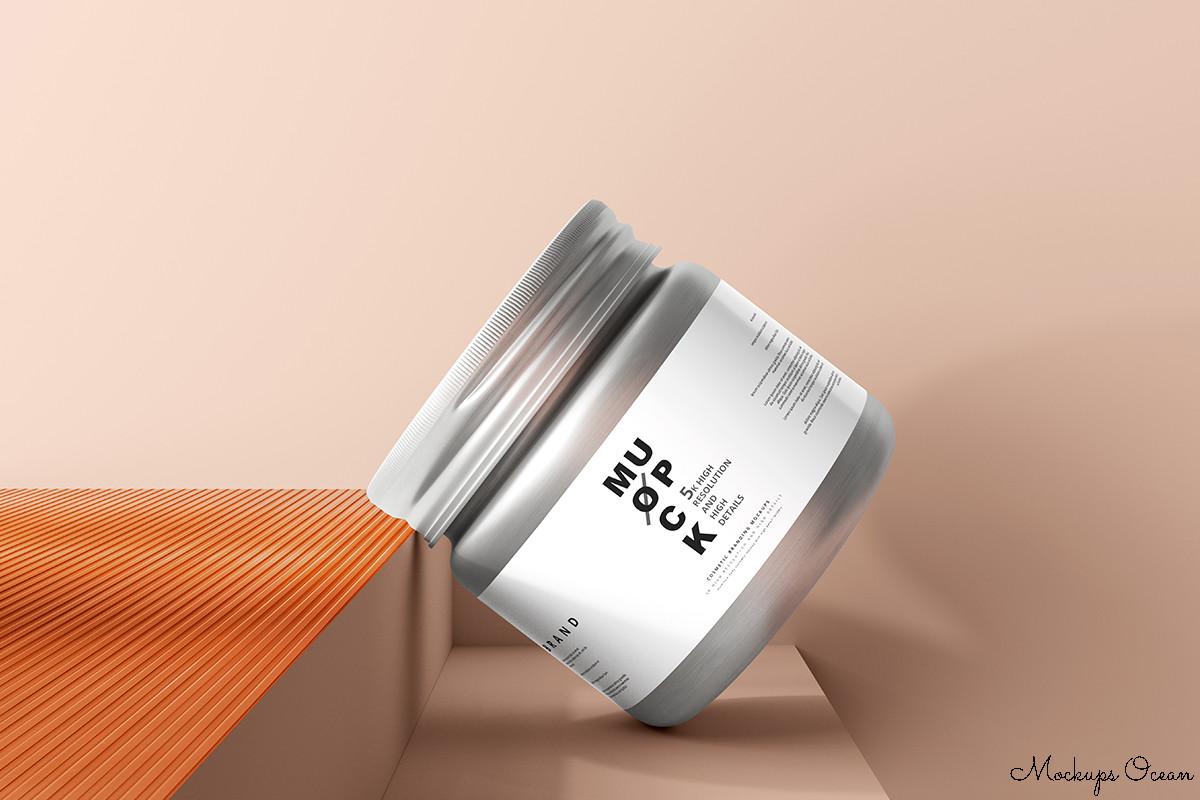 Cosmetic Jar Mockup