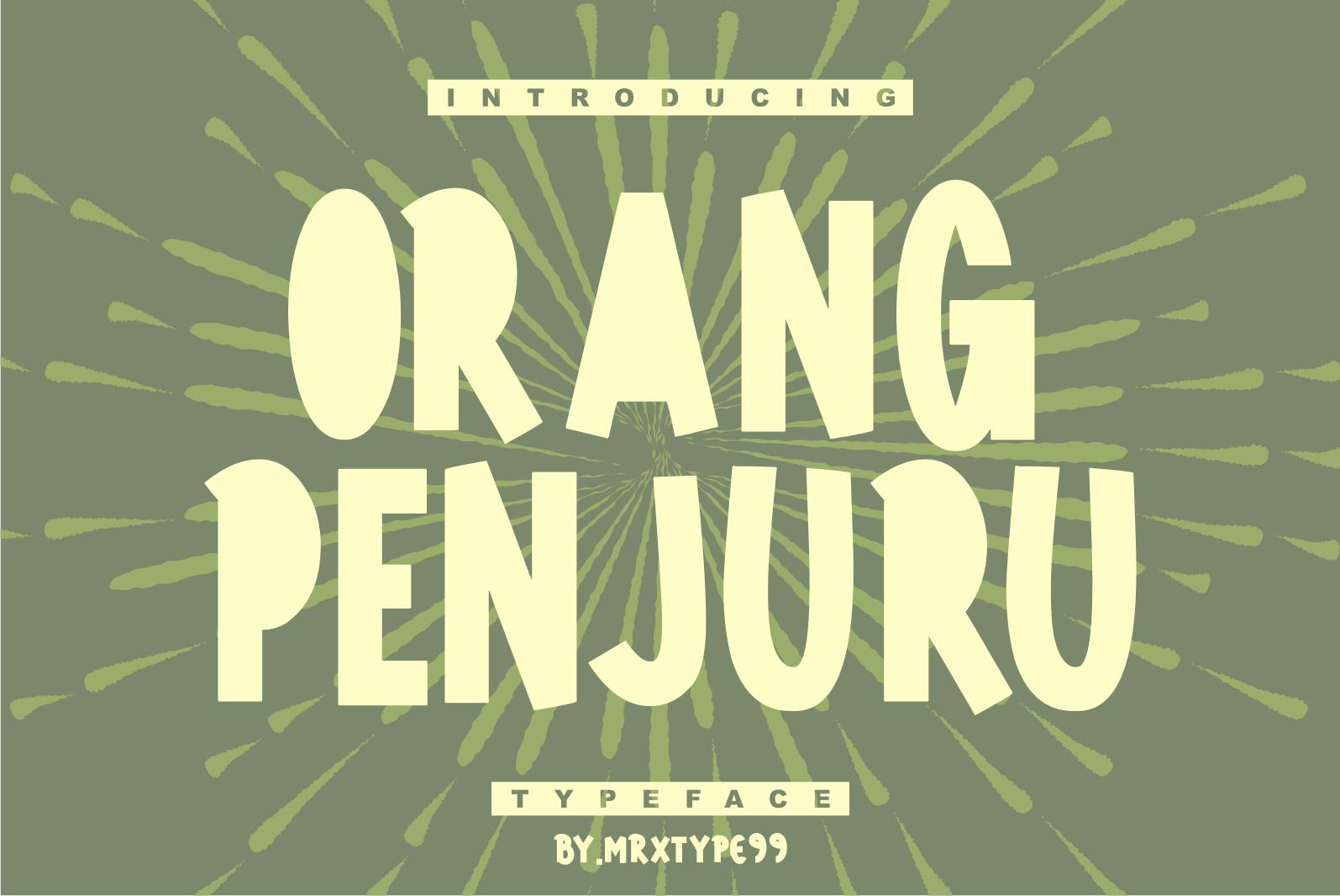 Orang Penjuru Font