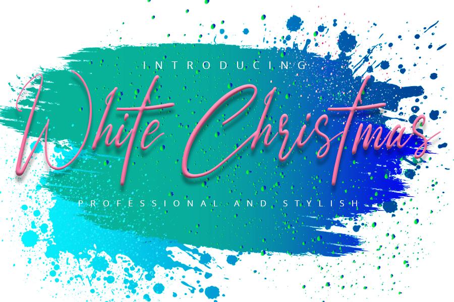 White Christmas Font