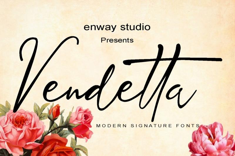 Vendetta Signature Font