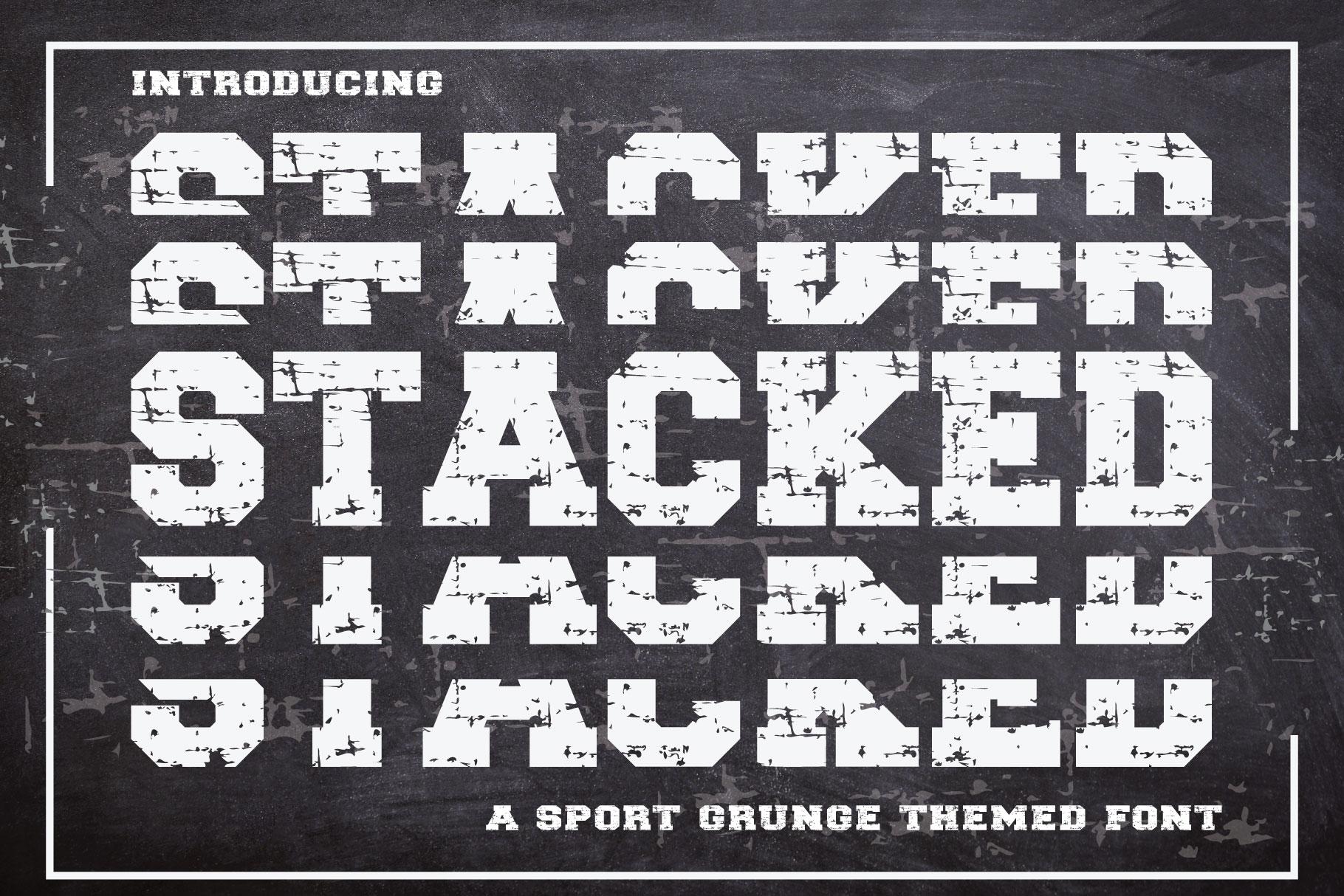 Stacked Font