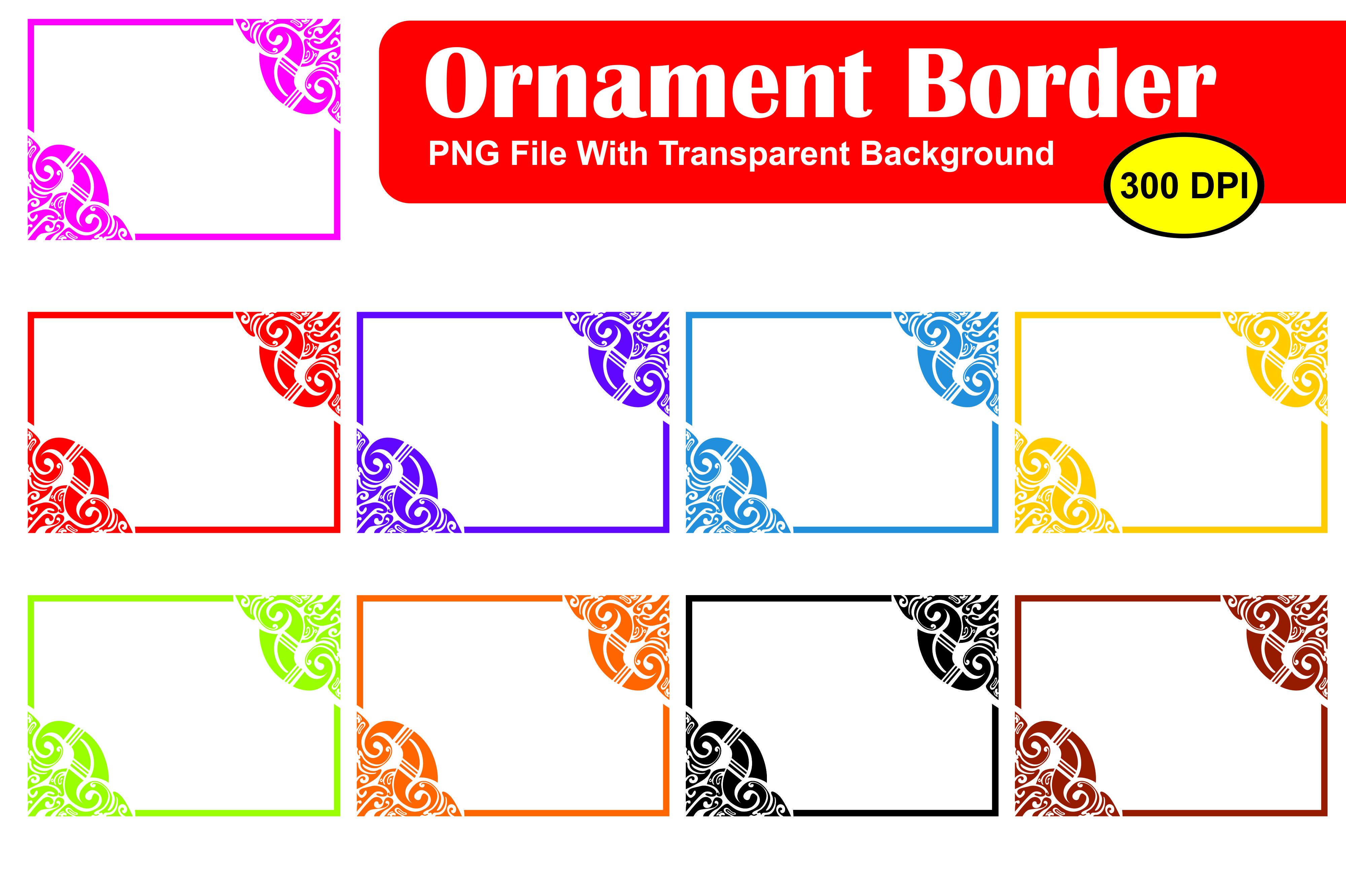 Bundle of Ornament Border Vector