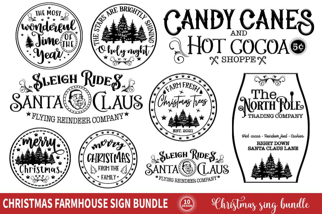 Christmas Farmhouse Sign Bundle