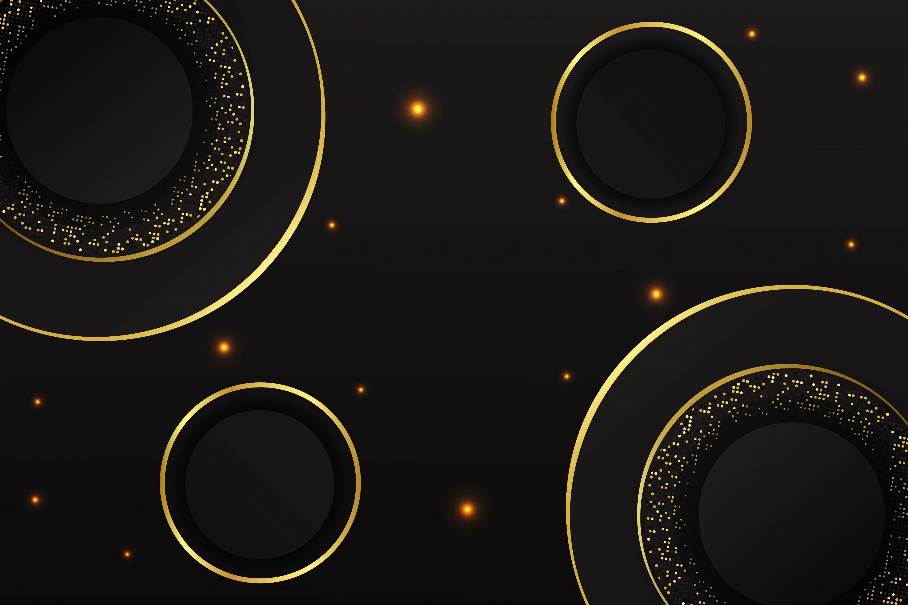 Black Luxury Background Circle Shape