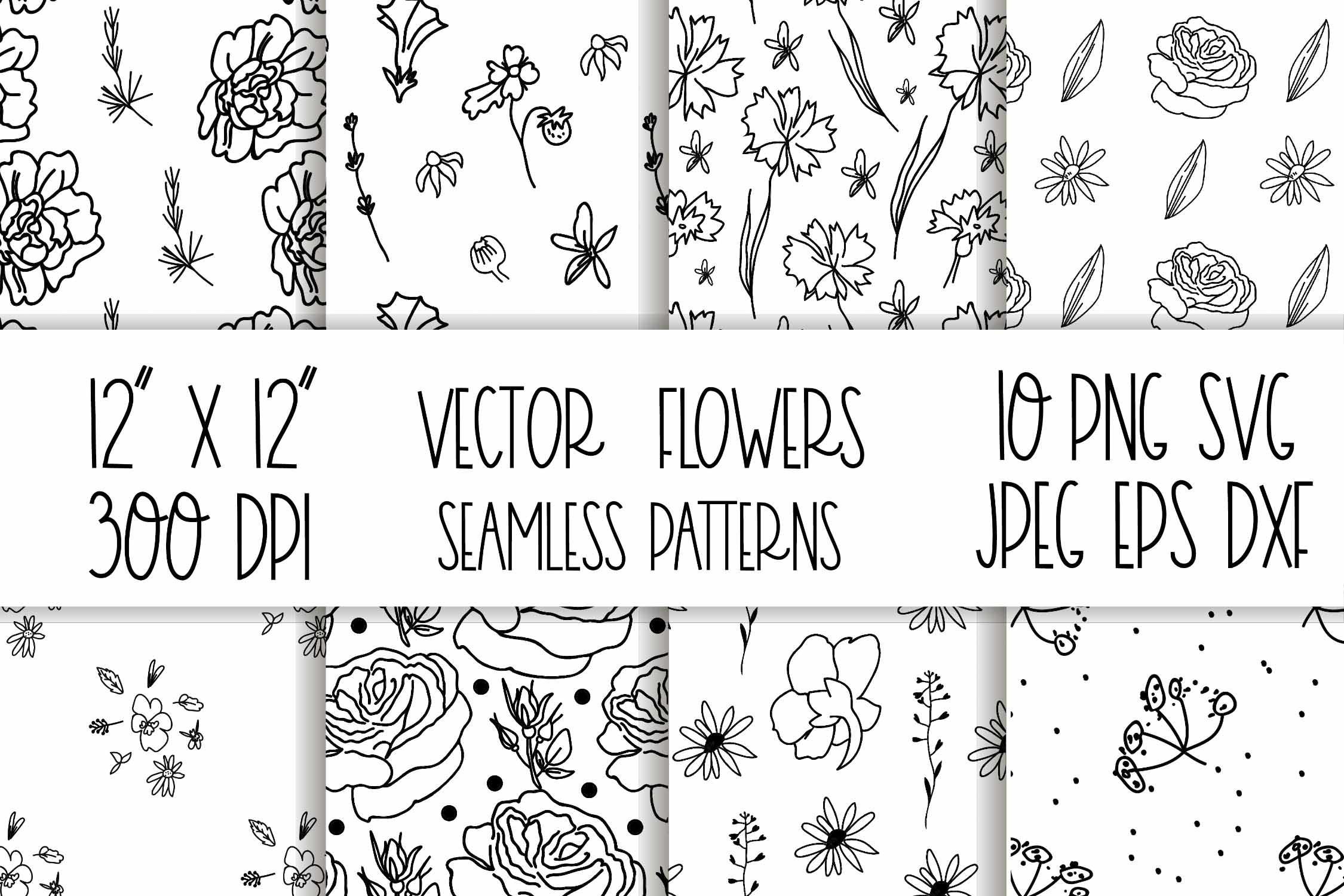 Seamless Floral Pattern Svg.