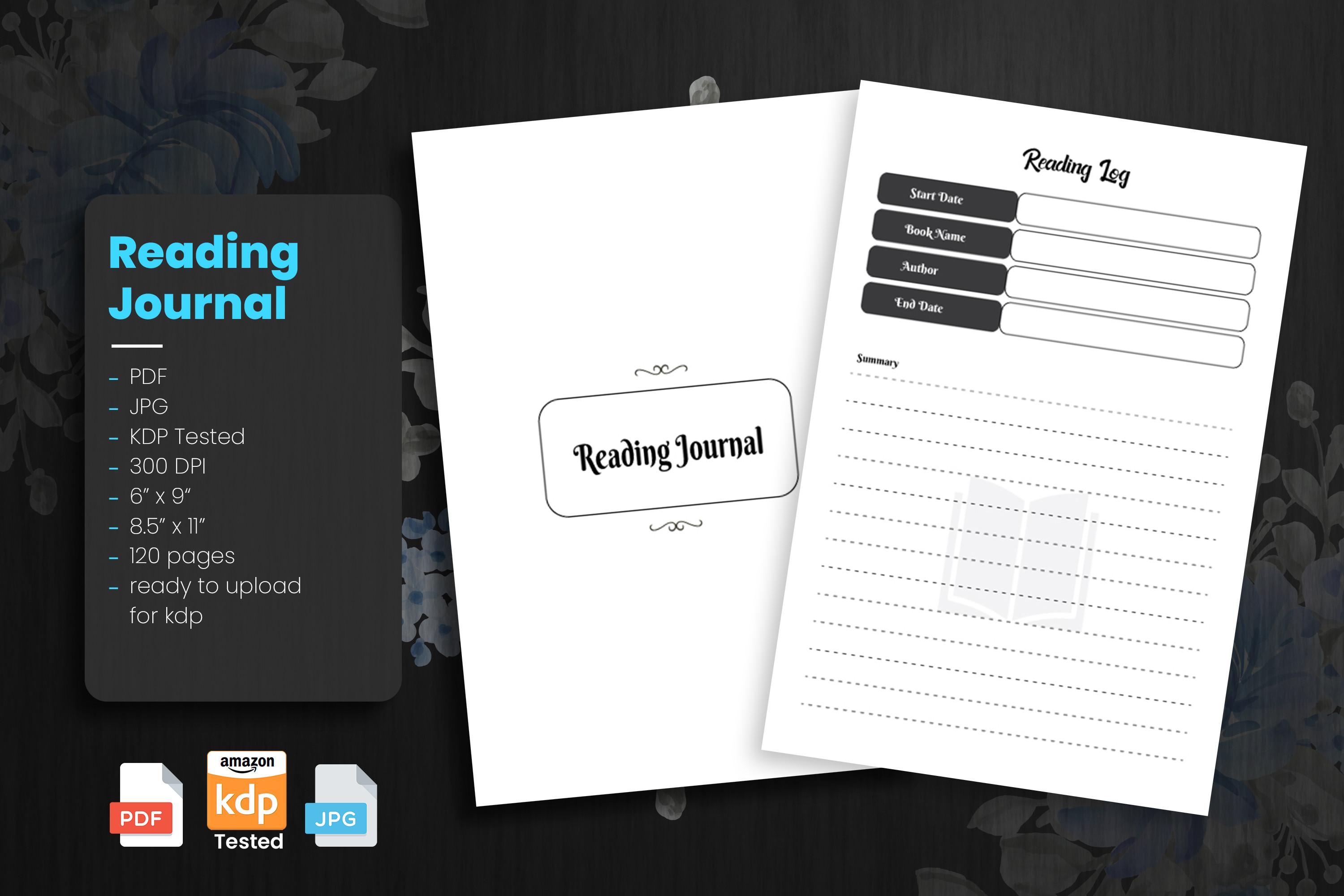 Reading Log & Book Review Notebook (KDP)