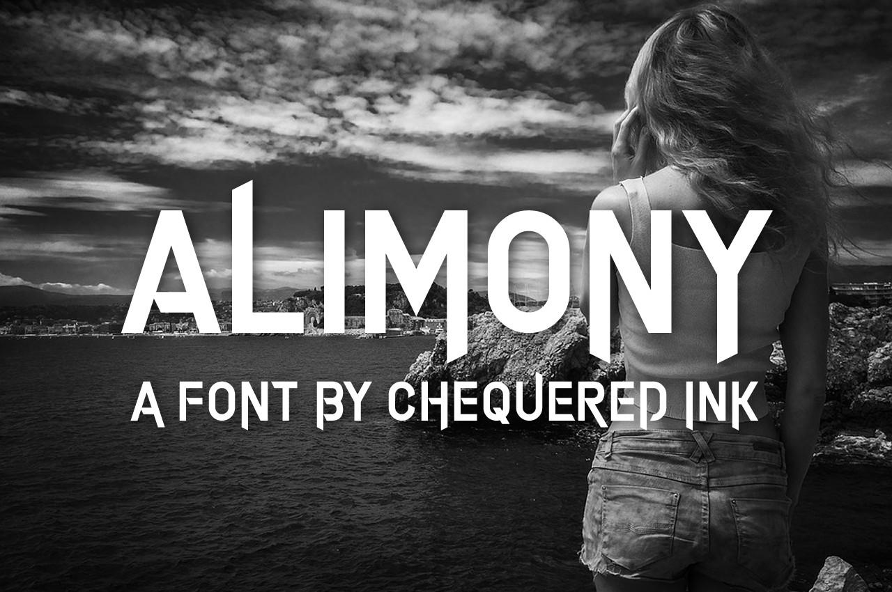Alimony Font