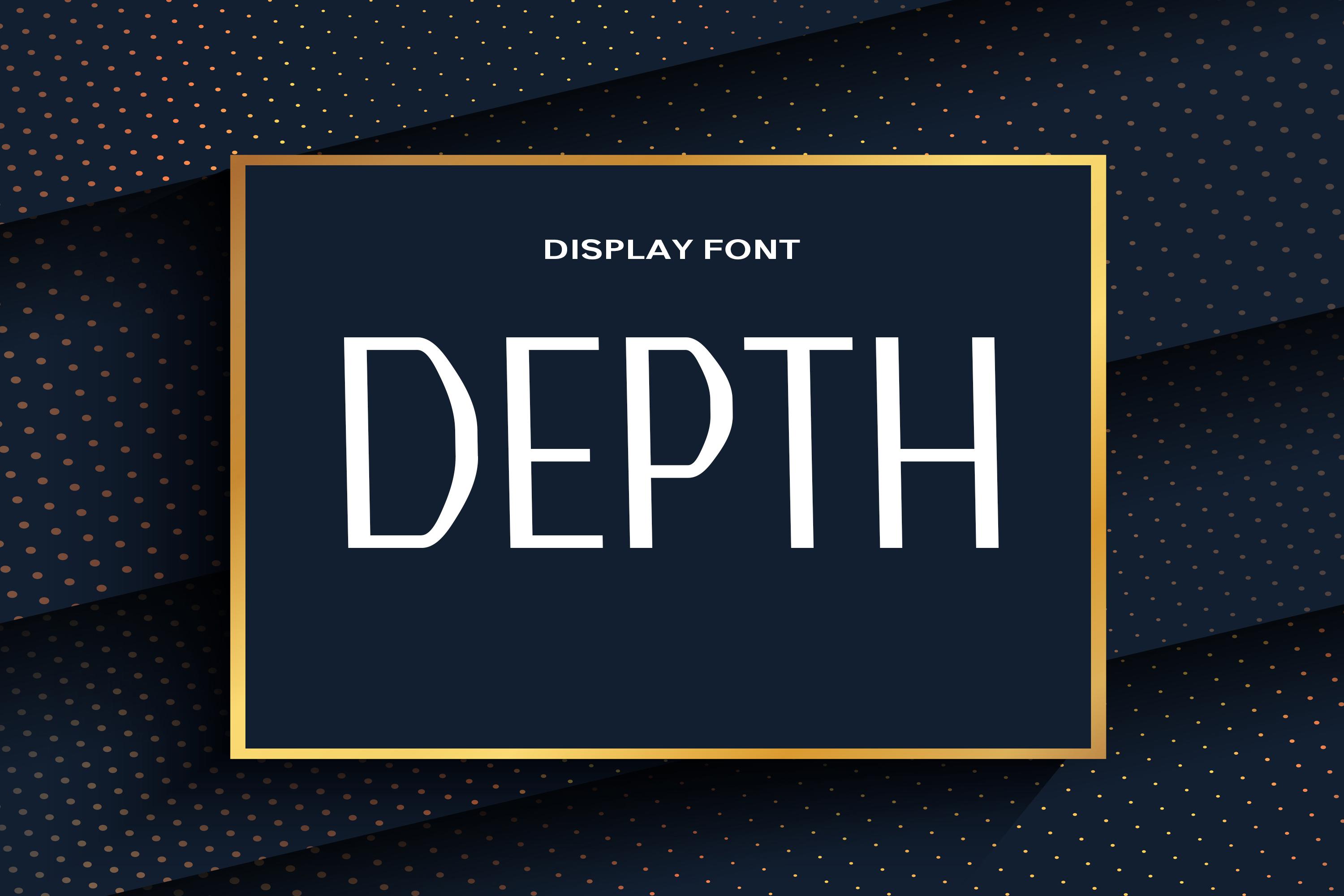 Depth Font