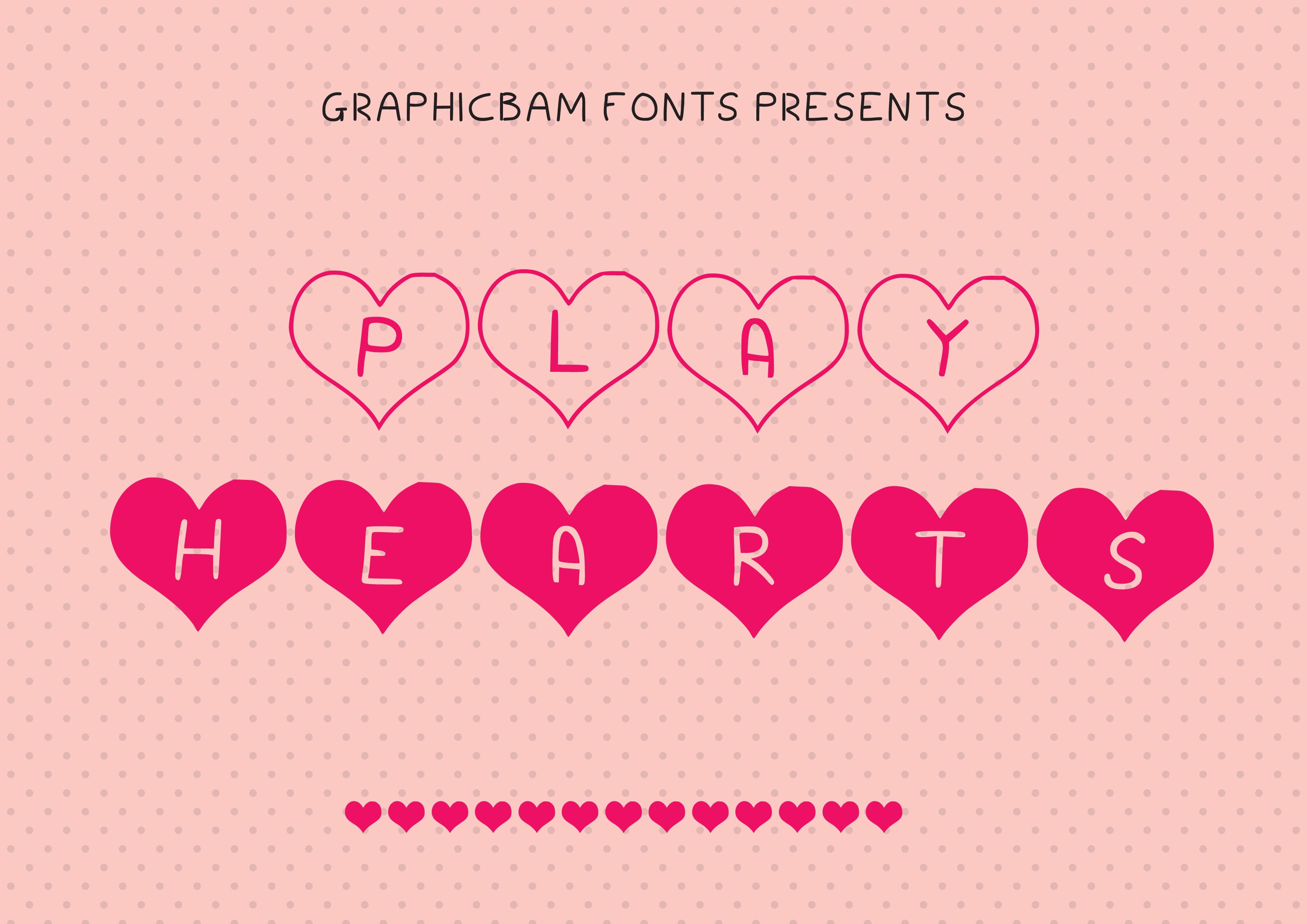 Play Hearts Font