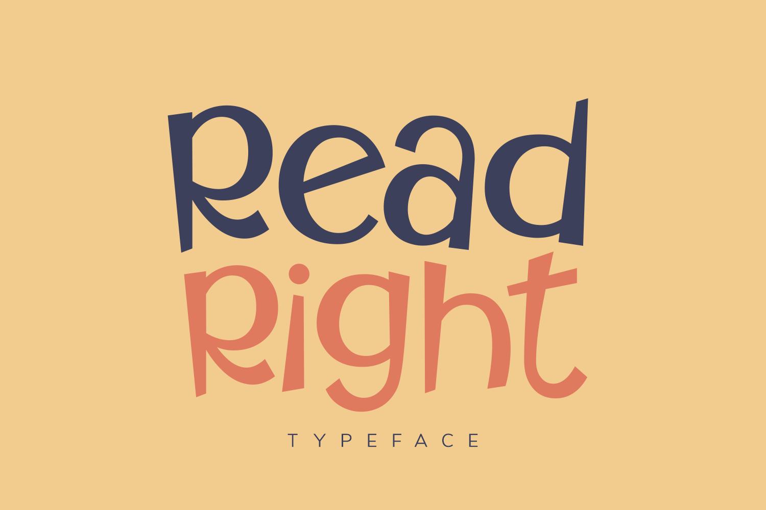 Read Right Font