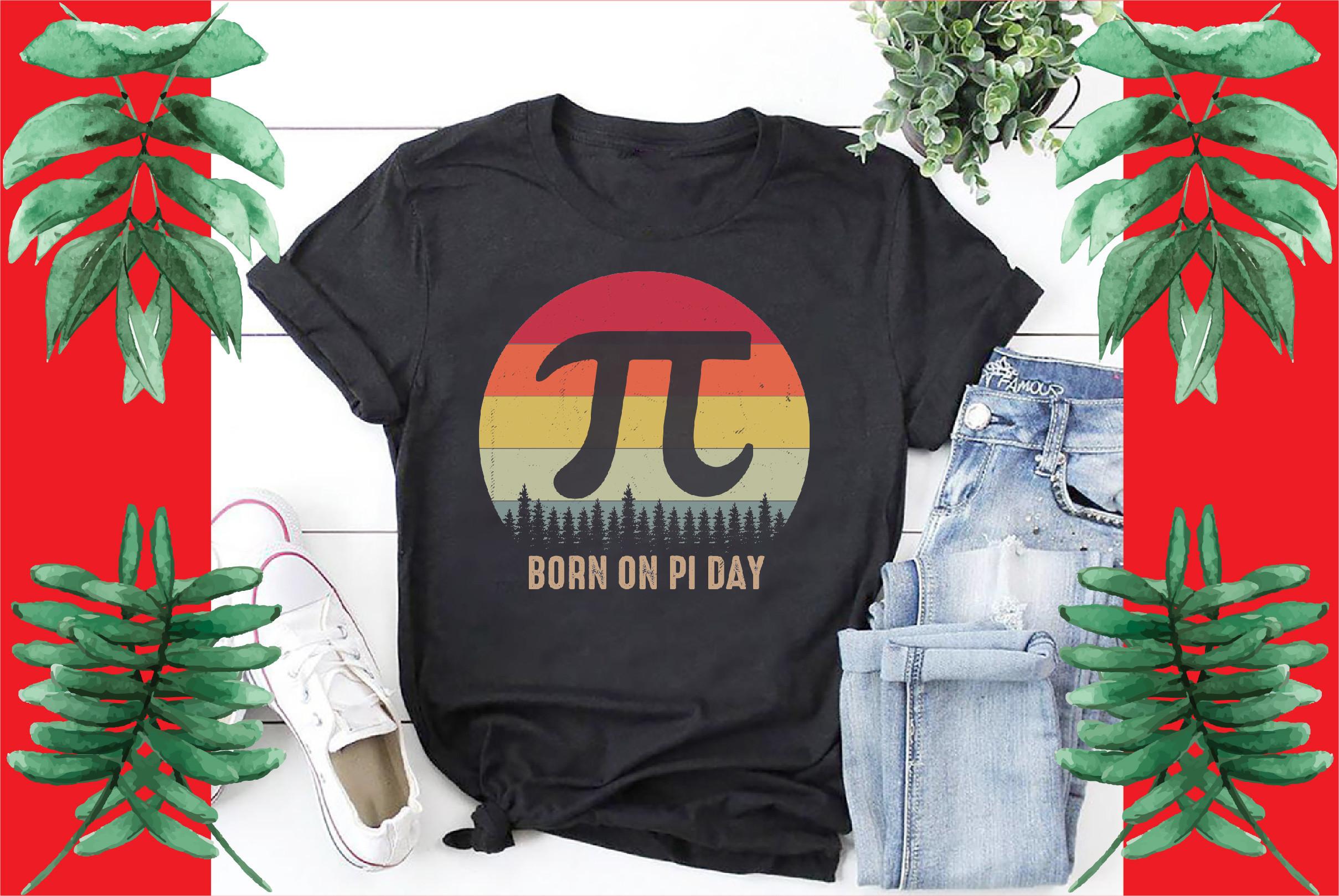 Born on Pi Day Funny Nerd Math Shirt.