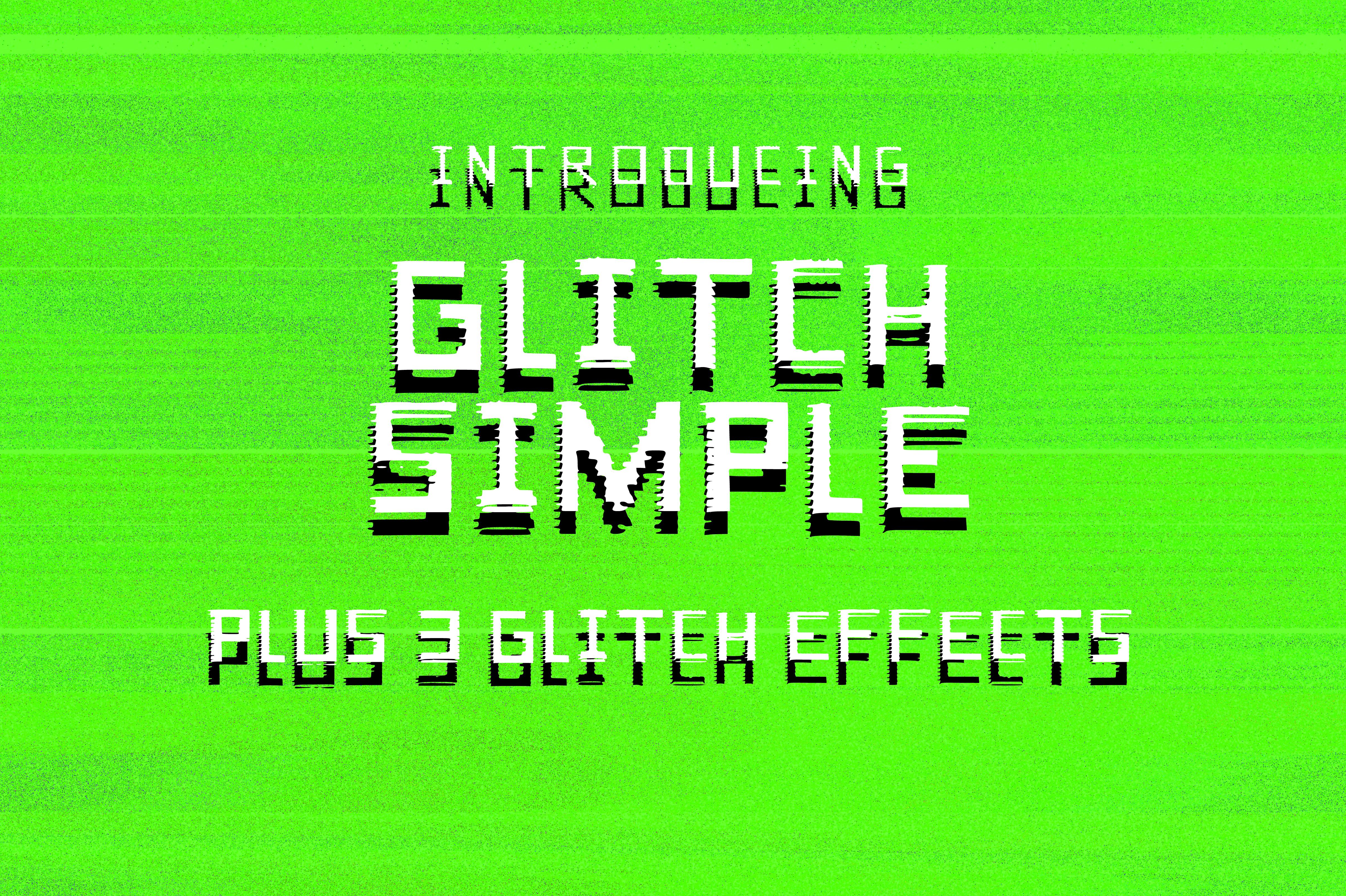 Glitch Simple Font