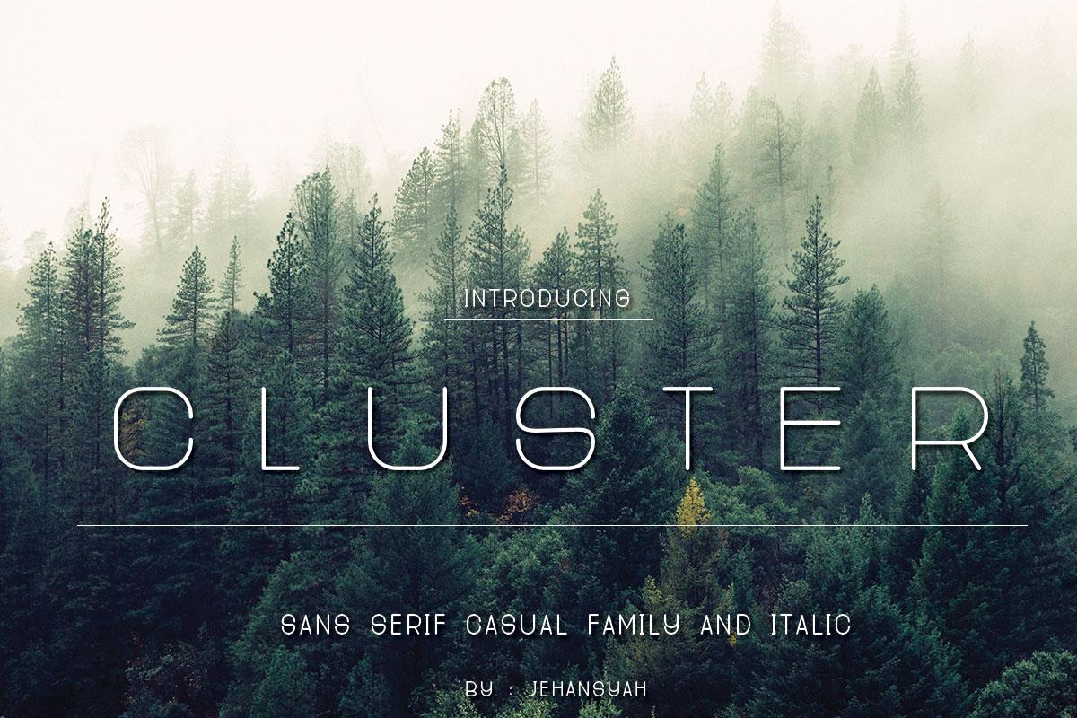 Cluster Font