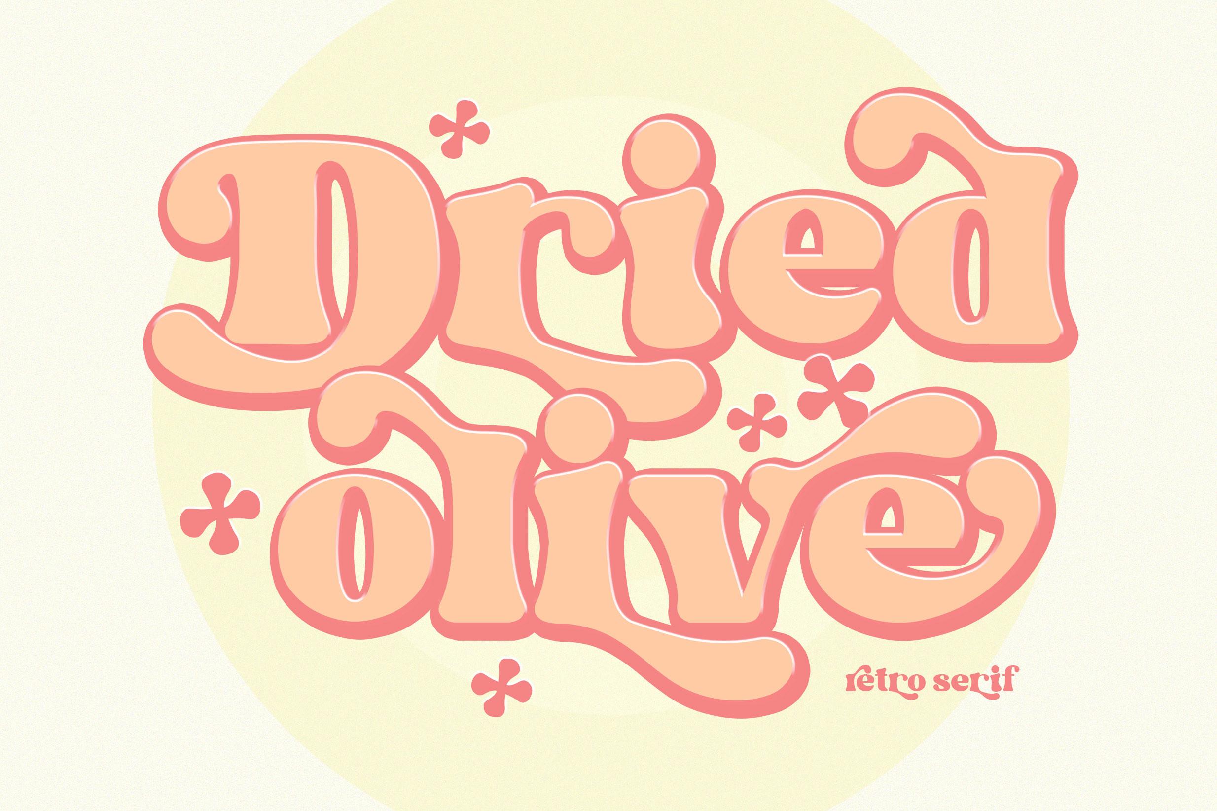 Dried Olive Font