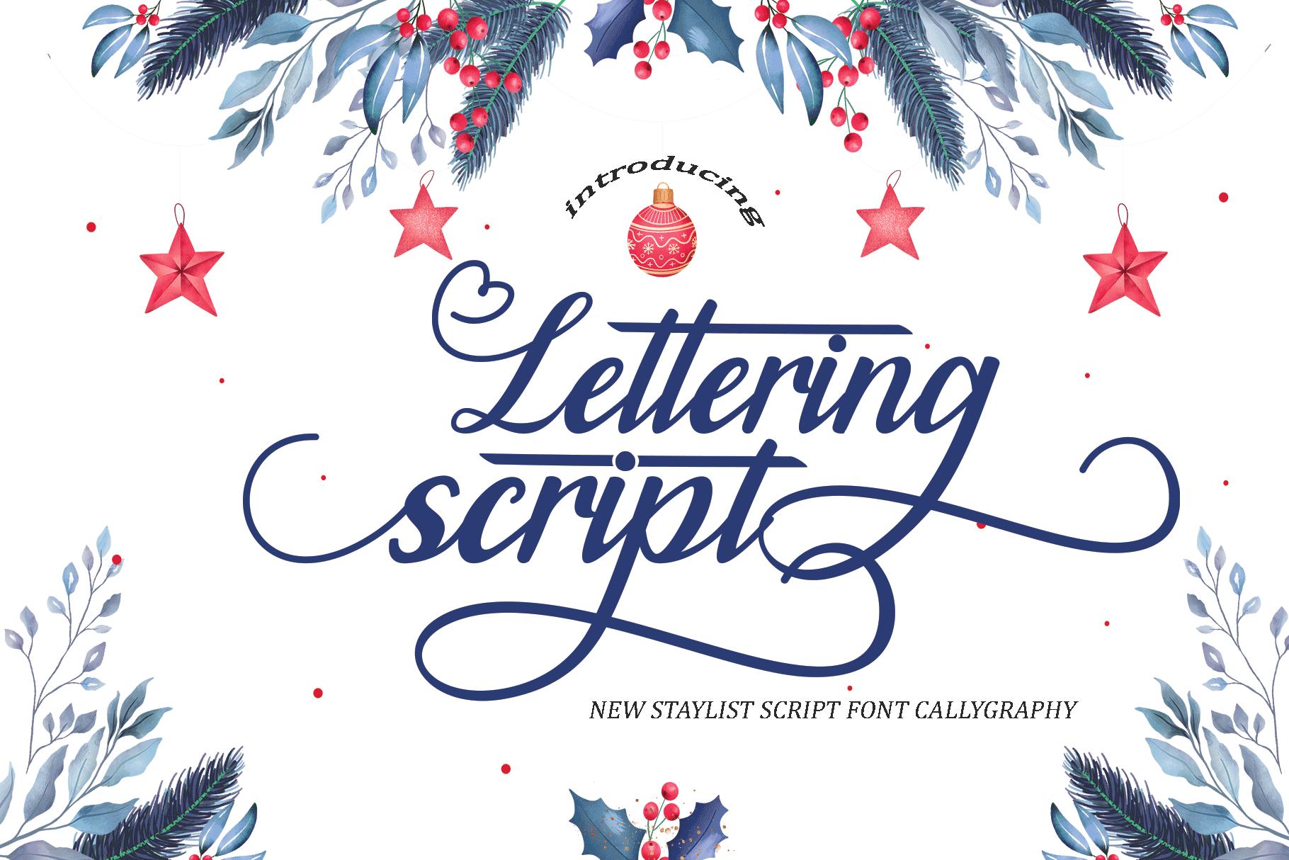 Lettering Script Font